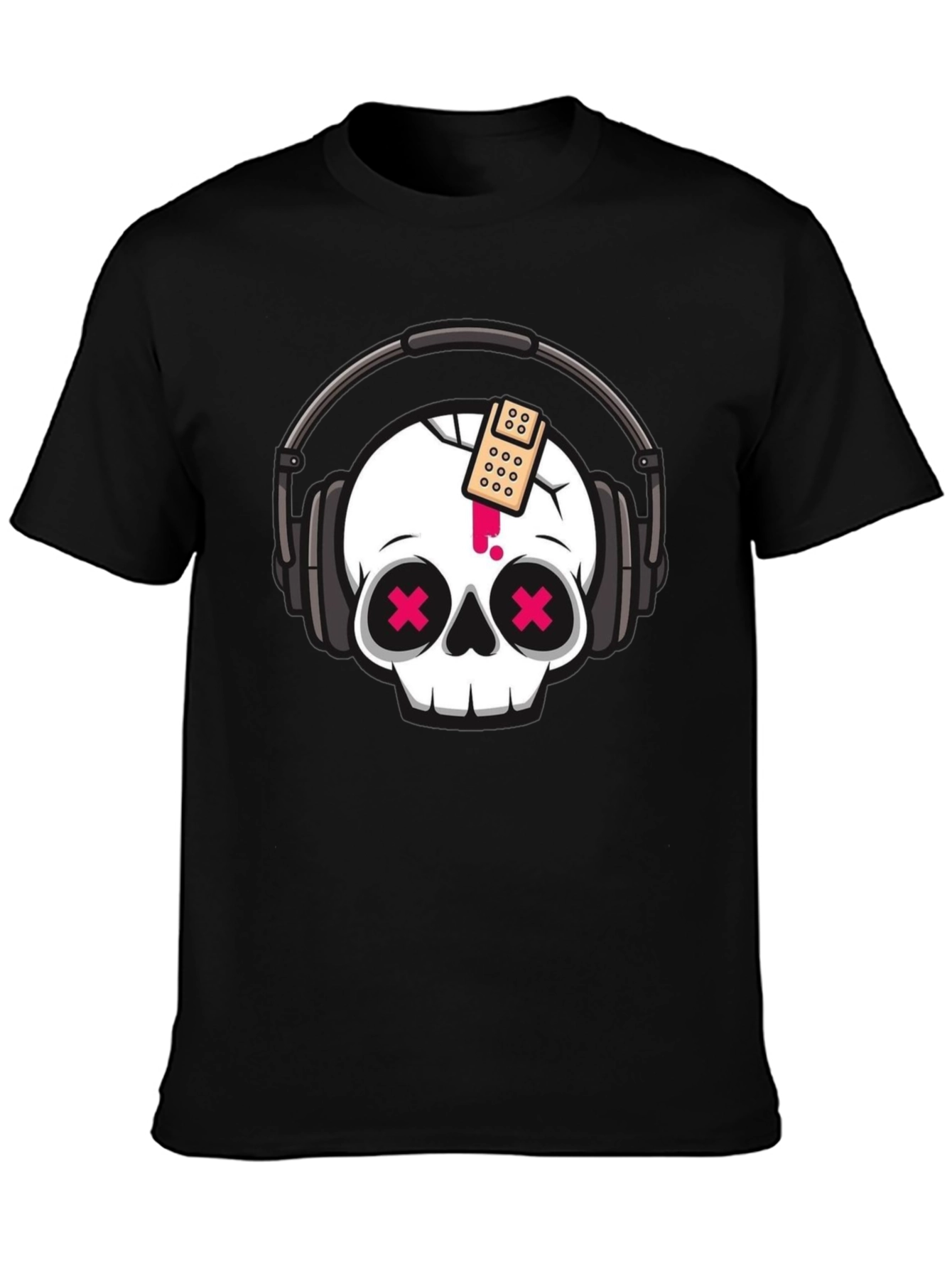 Skull Headphones T-Shirt - Cool Graphic Tee