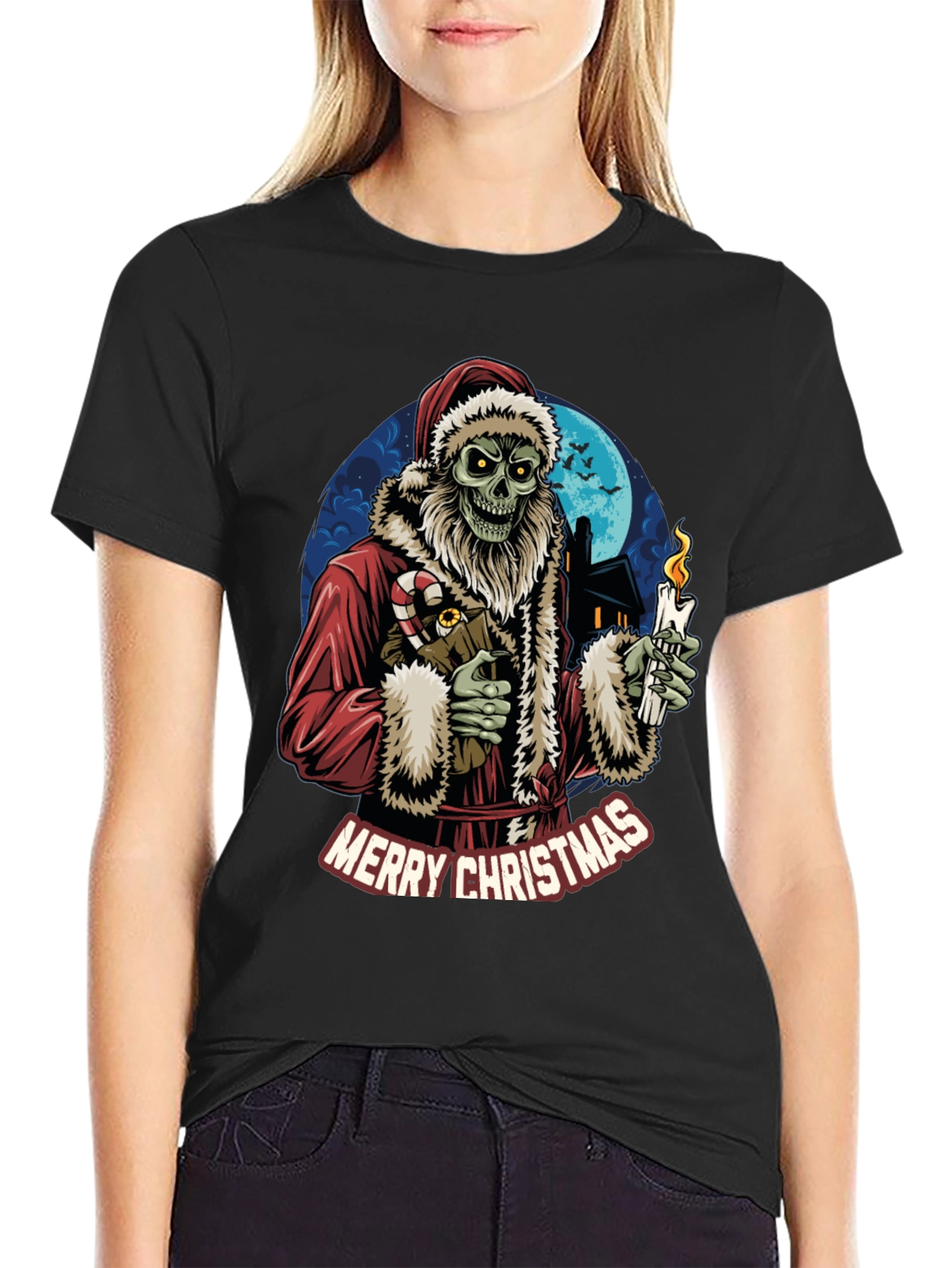 Merry Christmas Zombie Santa T-Shirt