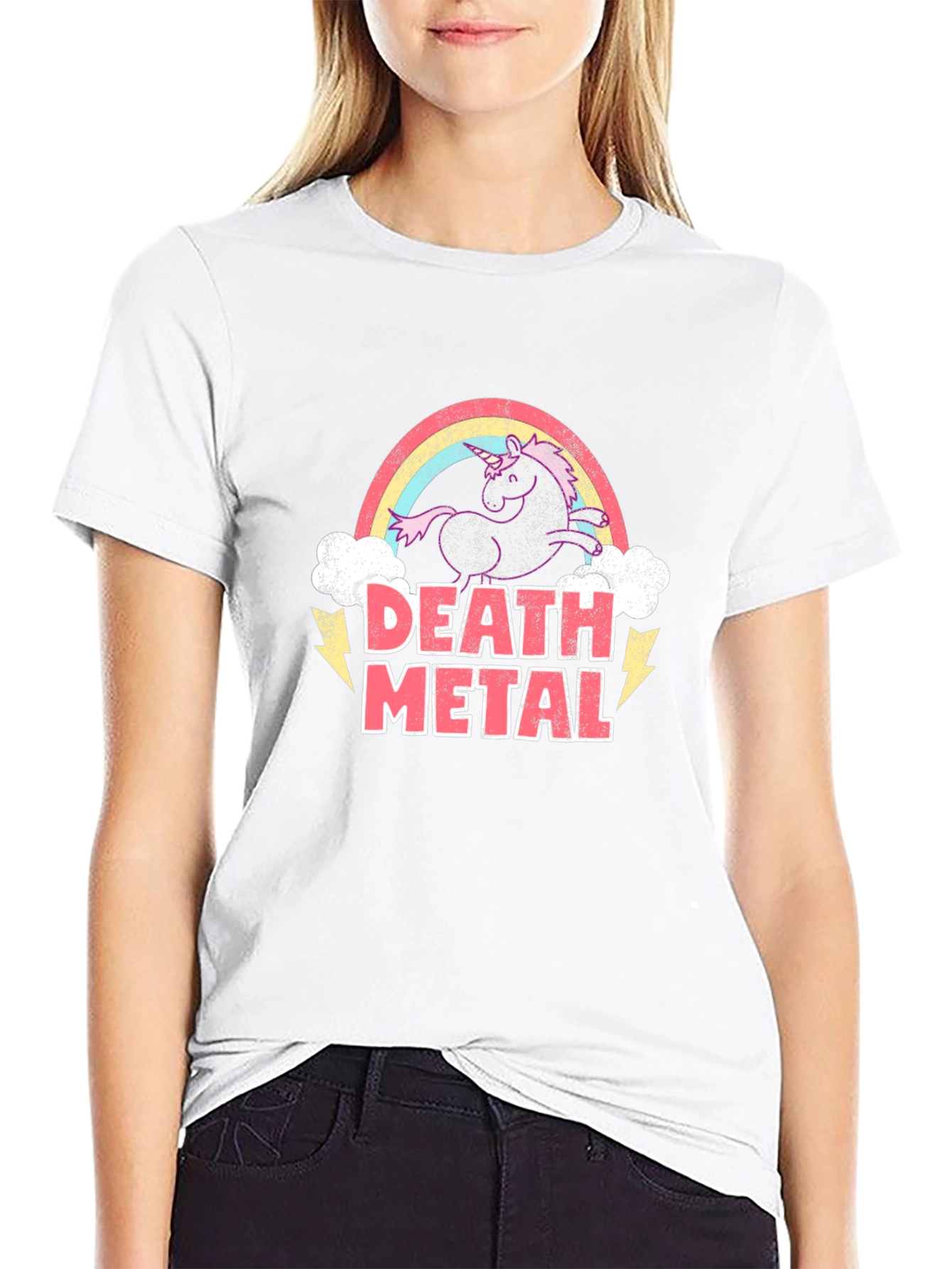 Death Metal Unicorn T-Shirt Black