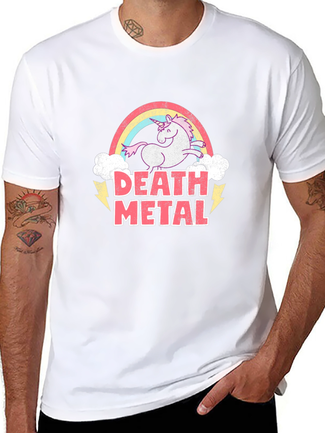 Death Metal Unicorn T-Shirt Black