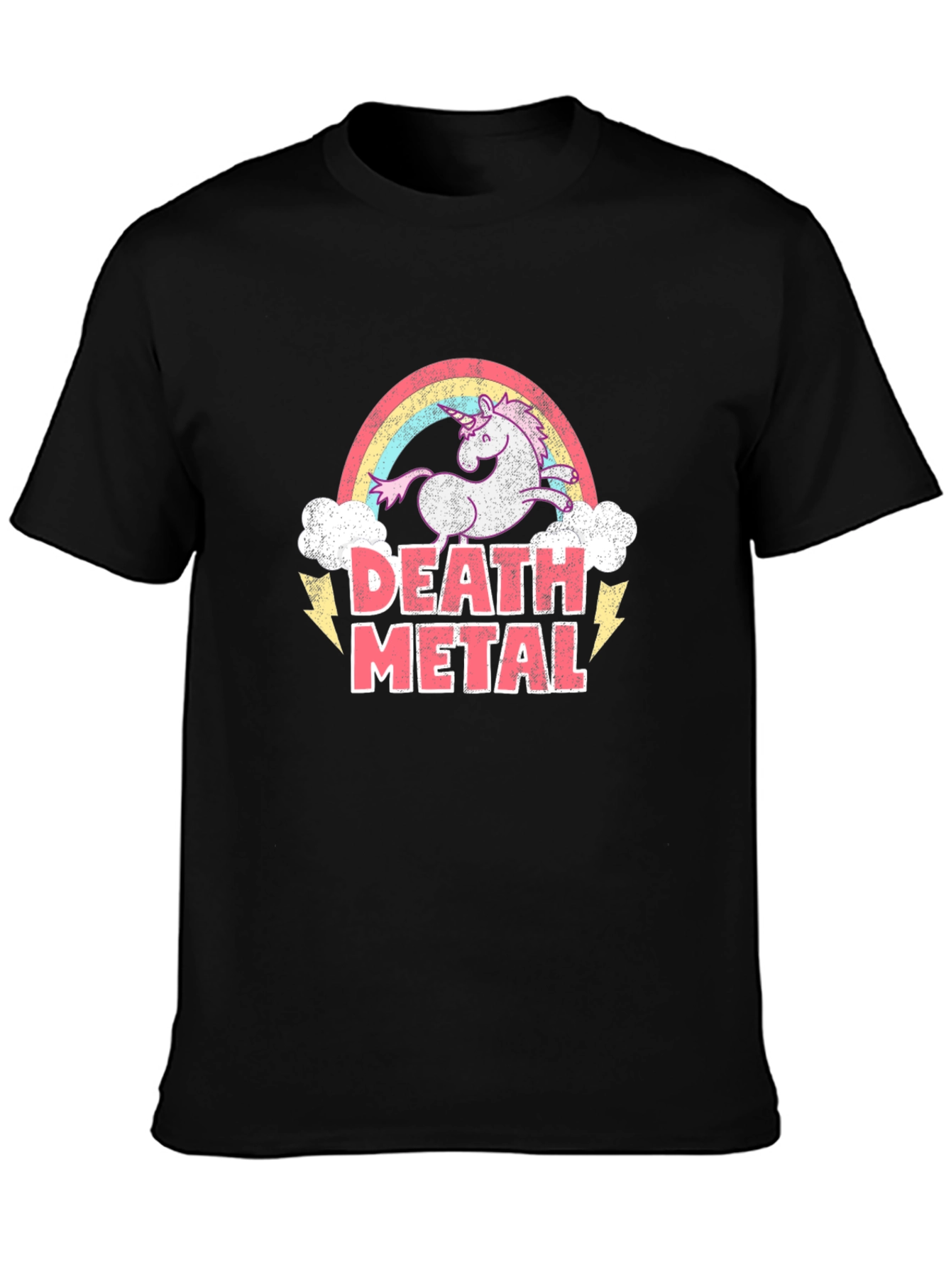 Death Metal Unicorn T-Shirt Black