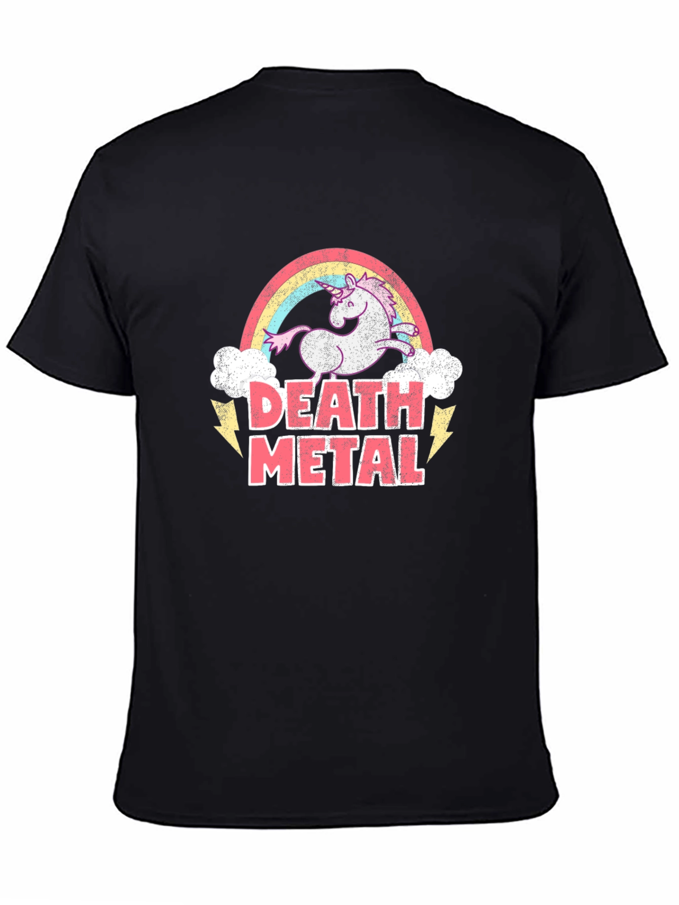 Death Metal Unicorn T-Shirt Black