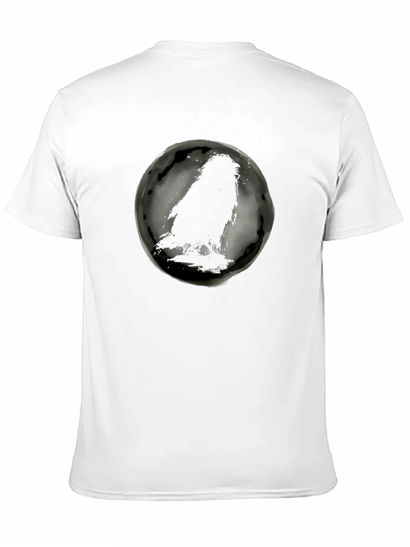 Raven Silhouette Graphic Black T-Shirt