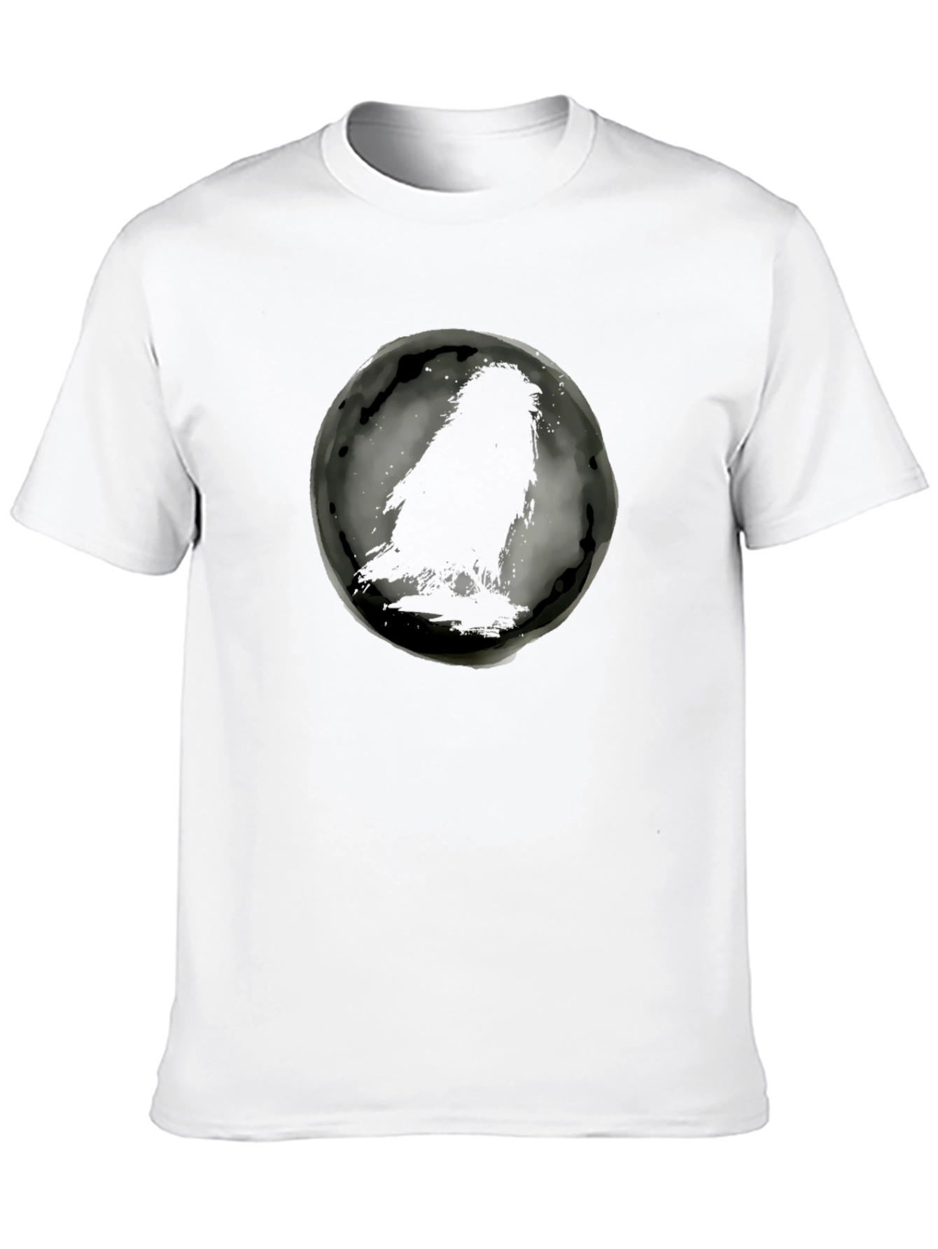Raven Silhouette Graphic Black T-Shirt