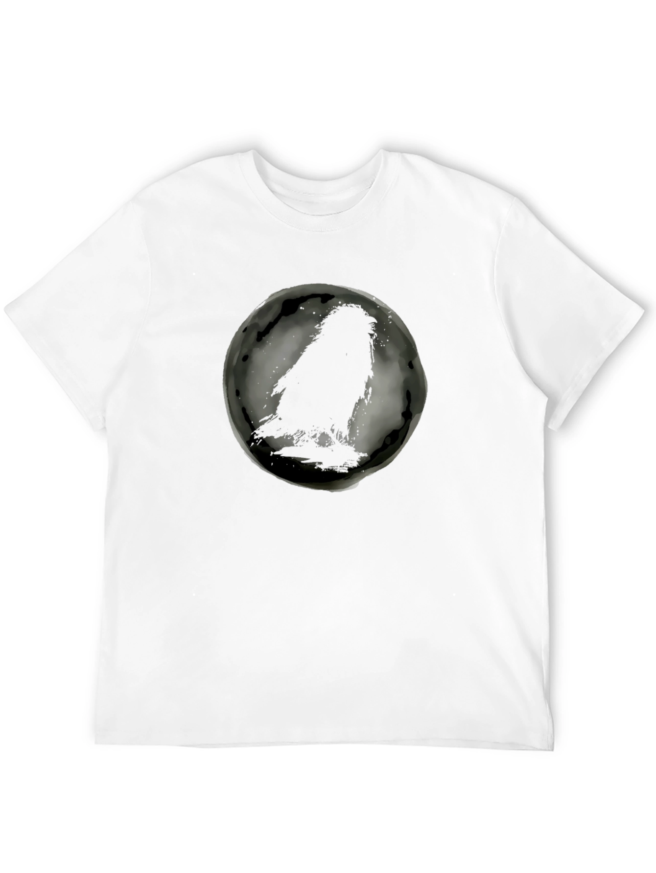 Raven Silhouette Graphic Black T-Shirt