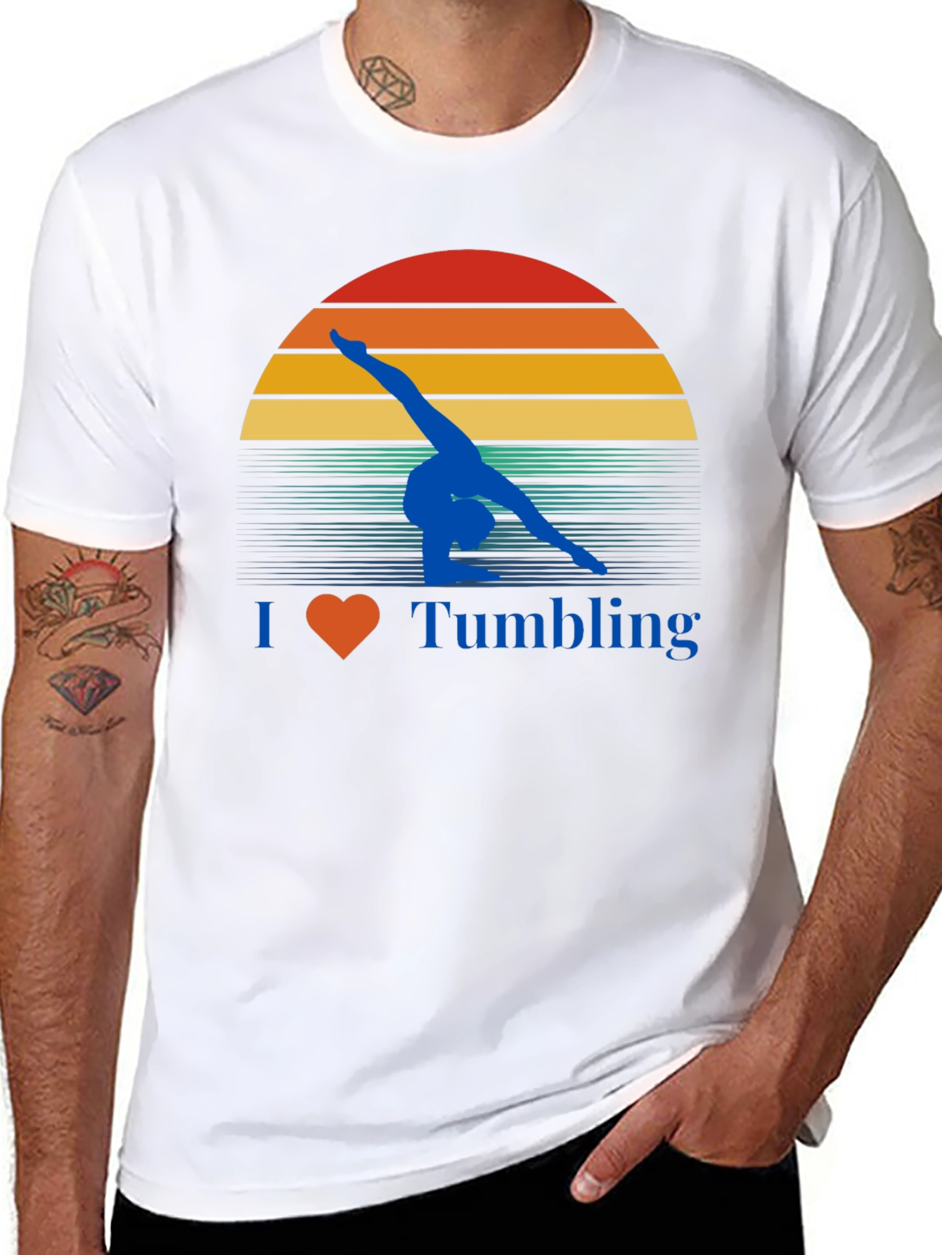 I Love Tumbling Gymnastics T-Shirt