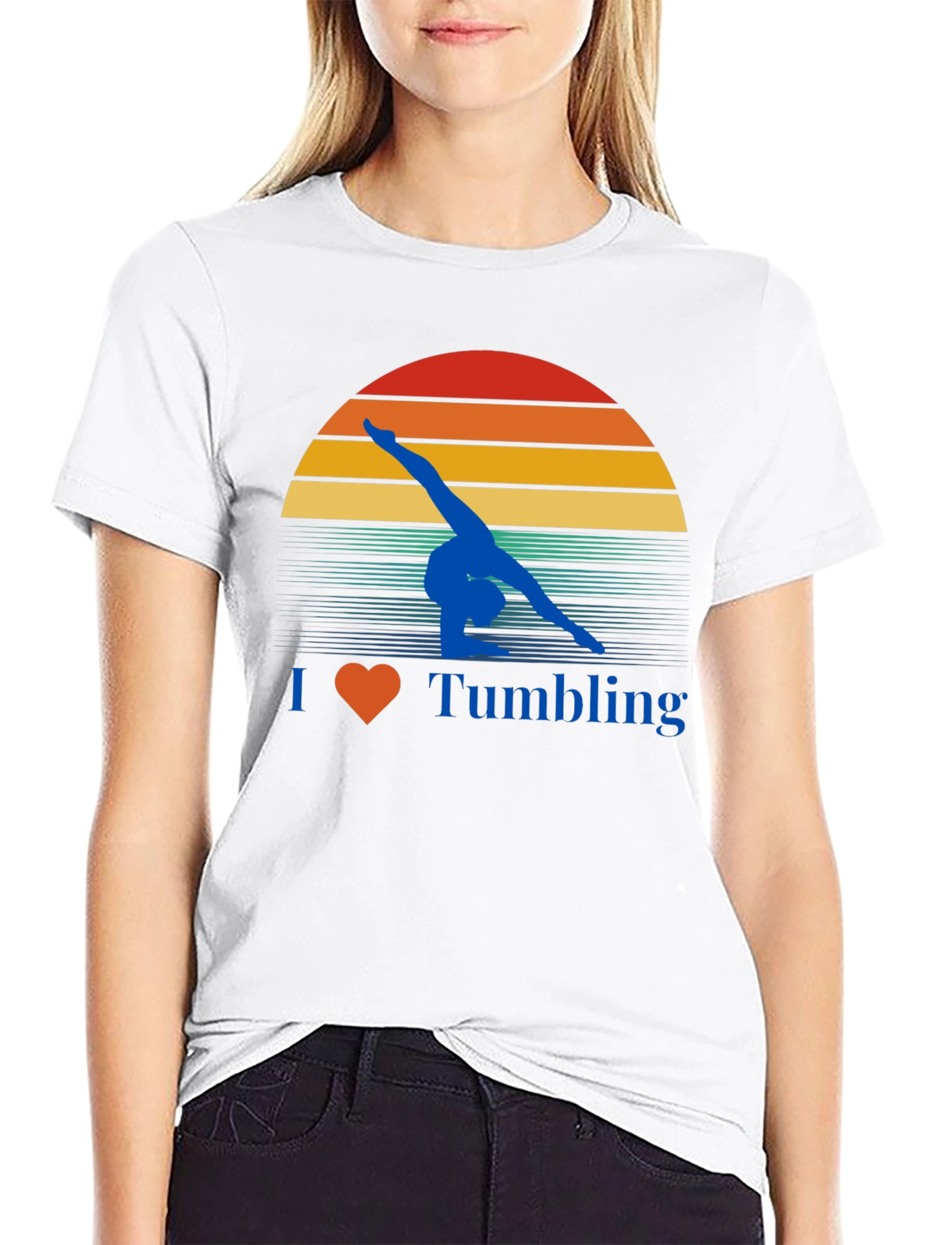 I Love Tumbling Gymnastics T-Shirt