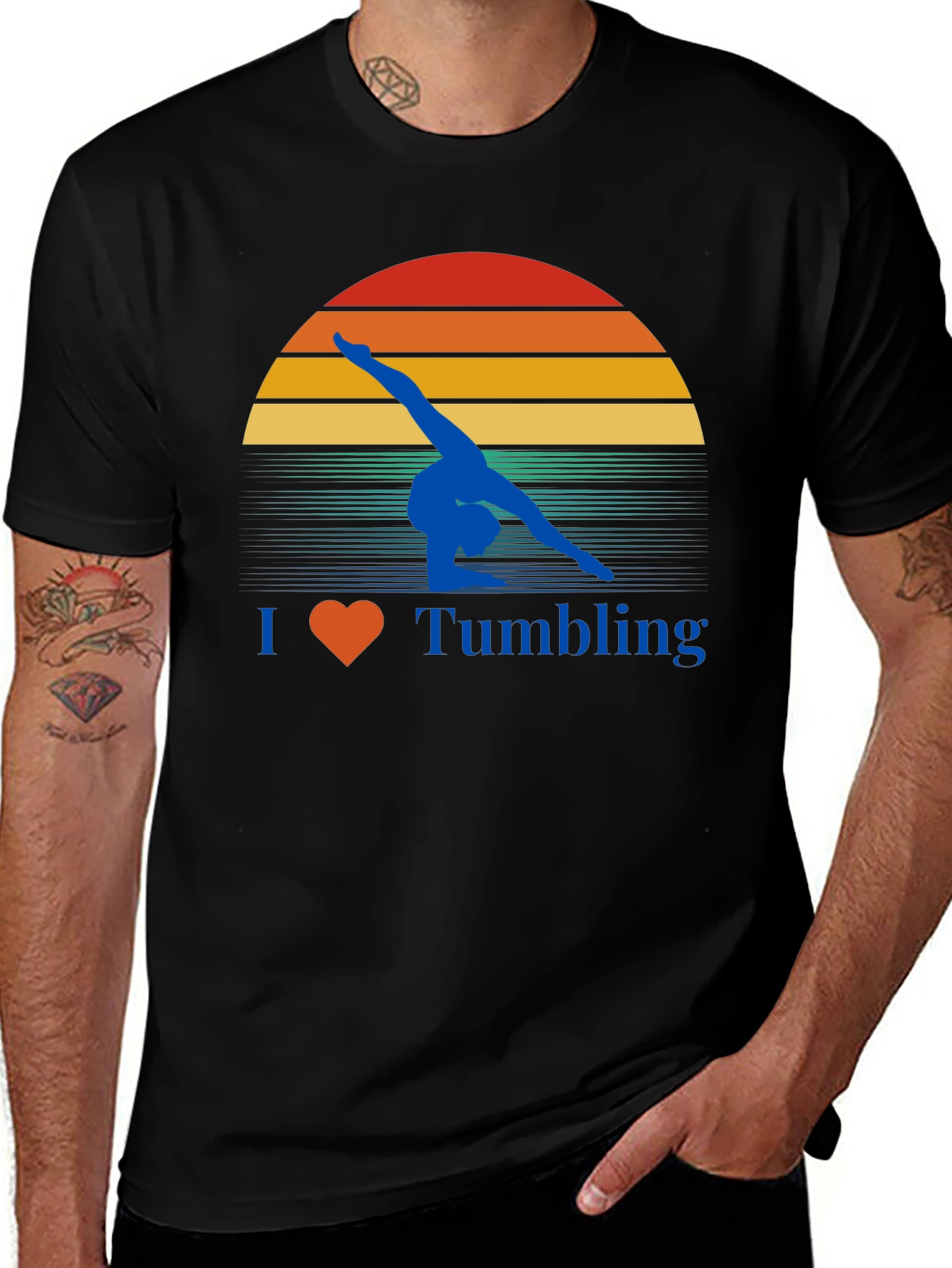 I Love Tumbling Gymnastics T-Shirt