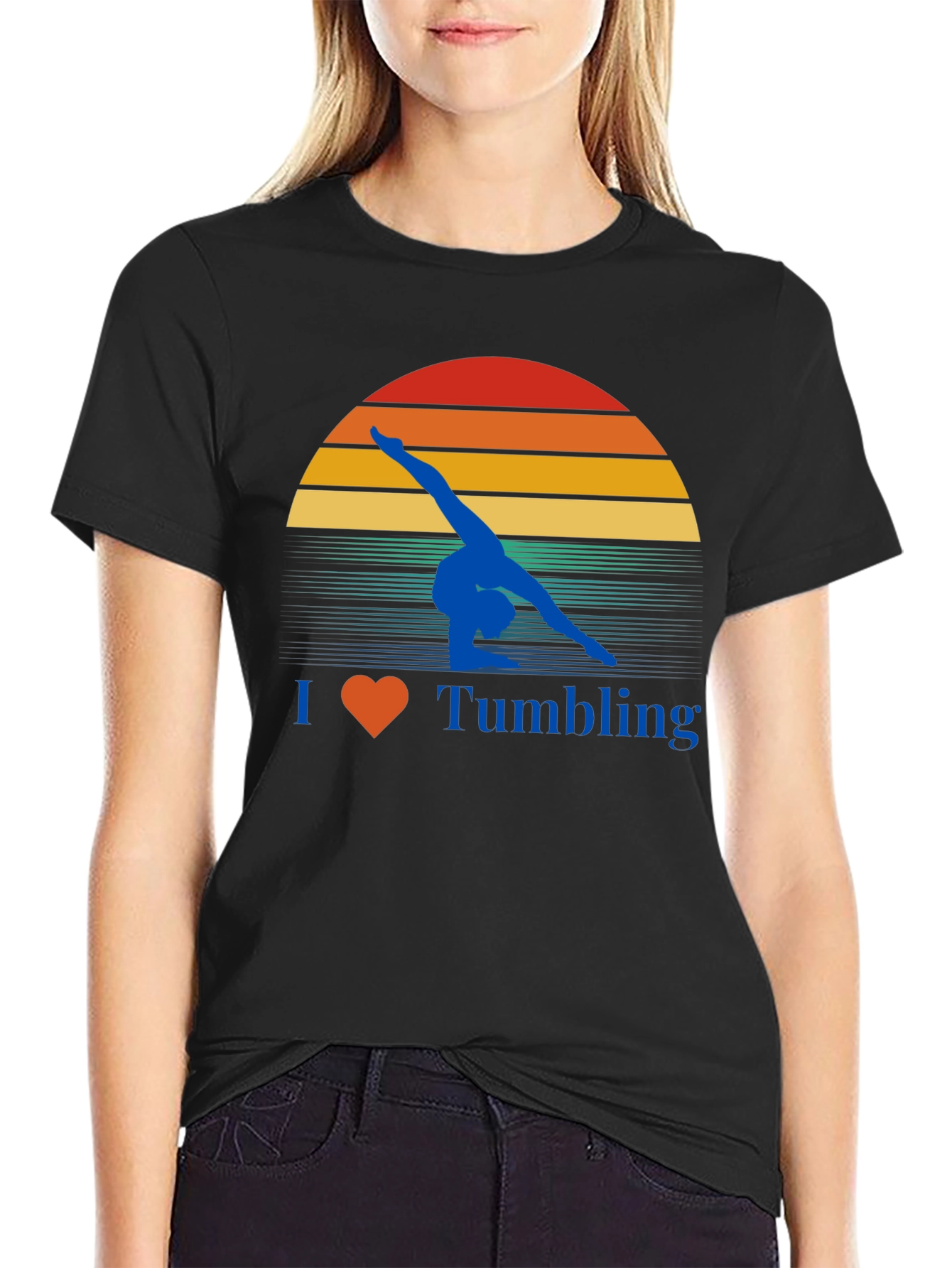 I Love Tumbling Gymnastics T-Shirt
