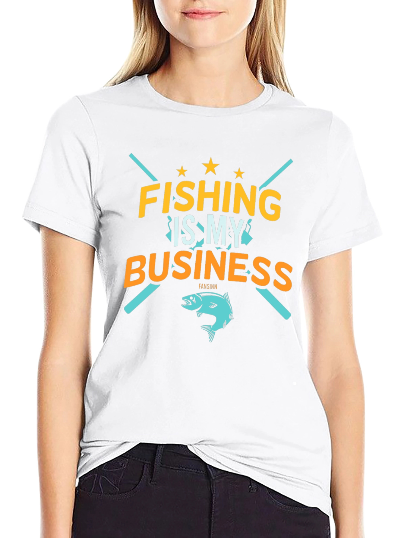 Fishing Is My Business Graphic T-Shirt