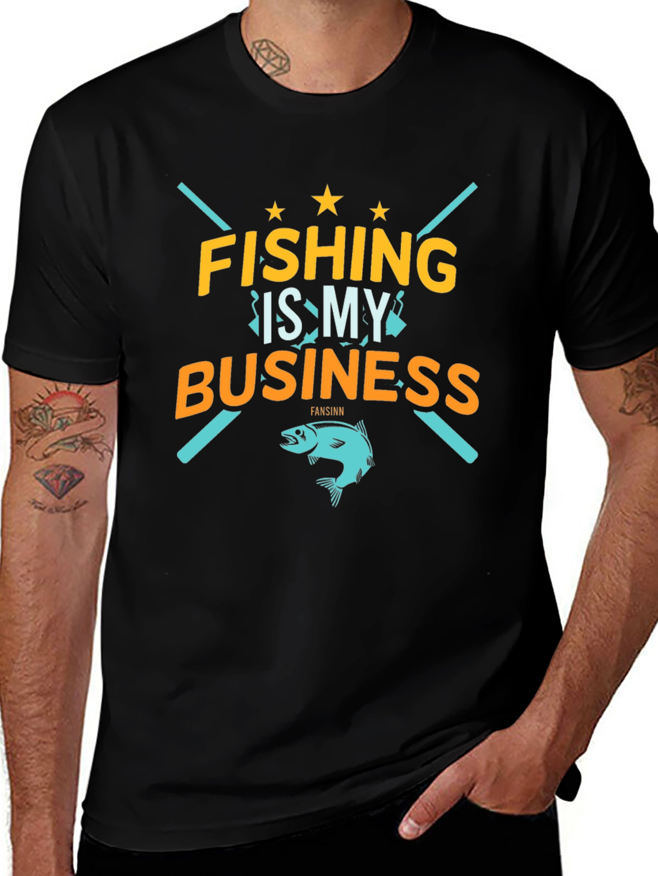 Fishing Is My Business Graphic T-Shirt