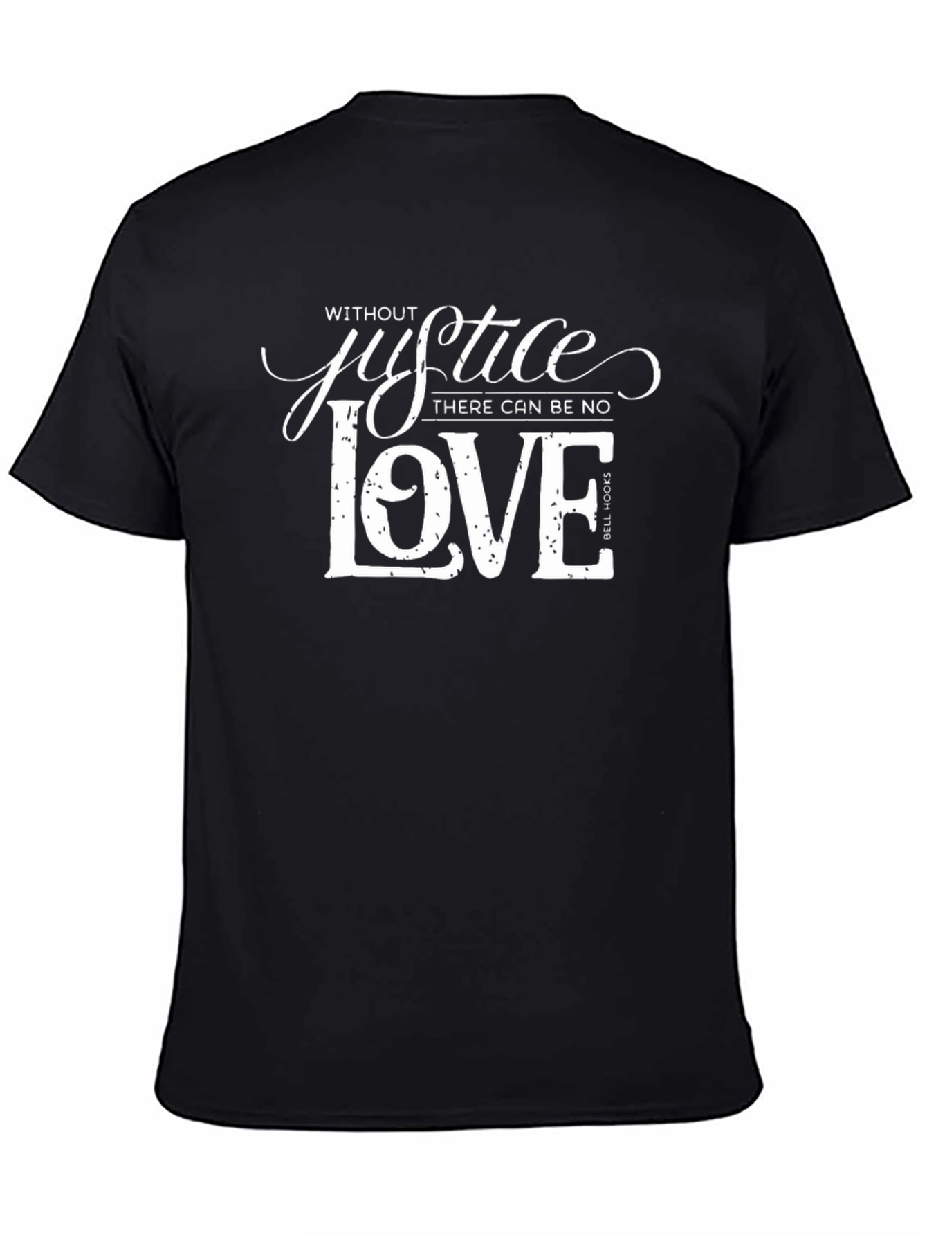 Justice & Love Graphic Tee - Black