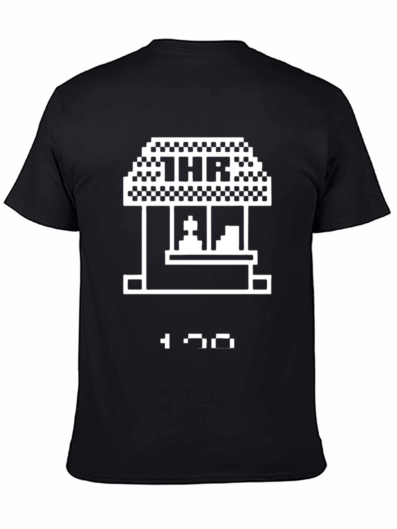 1HR Retro Game Stand T-Shirt - Black