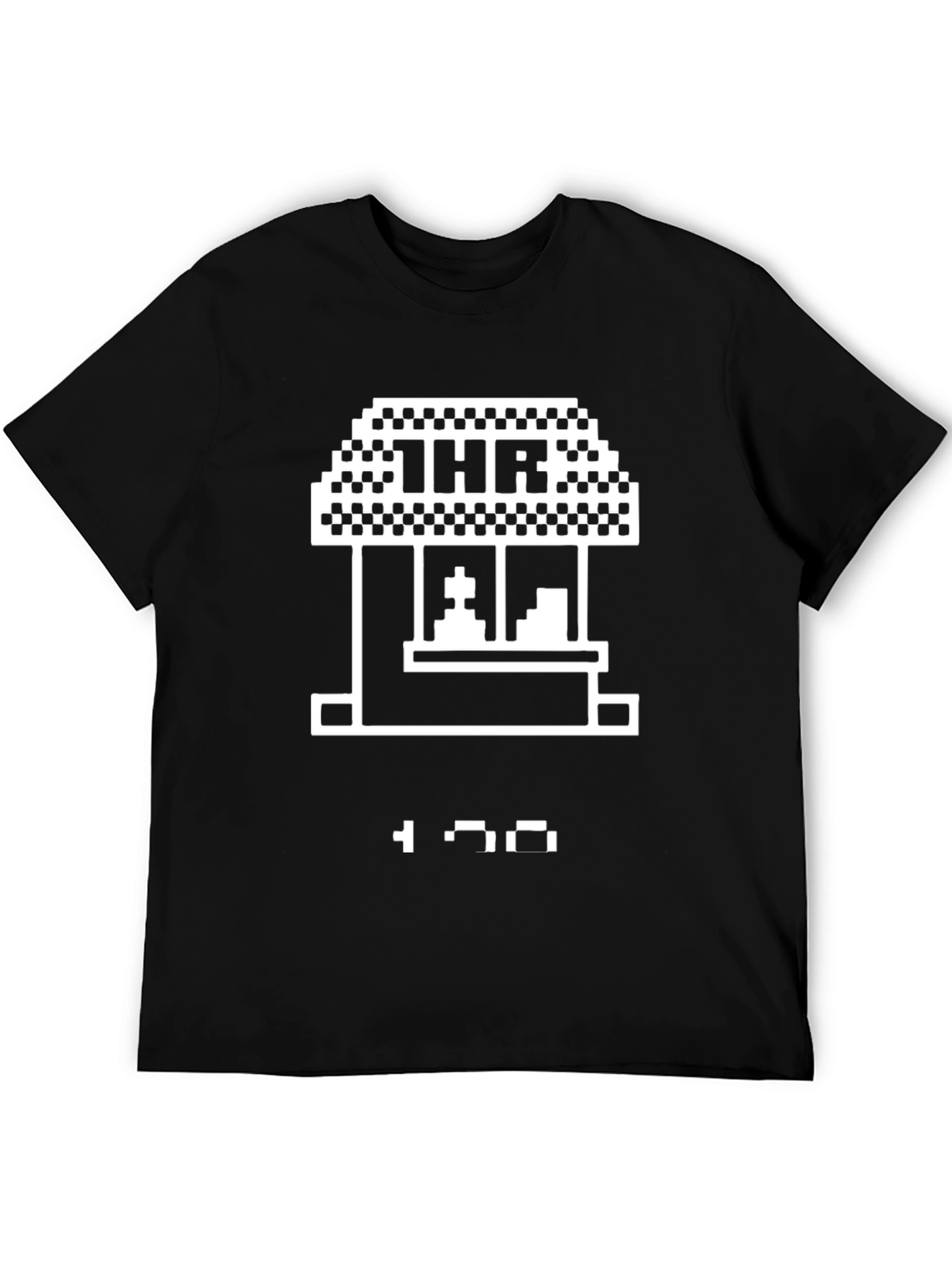 1HR Retro Game Stand T-Shirt - Black