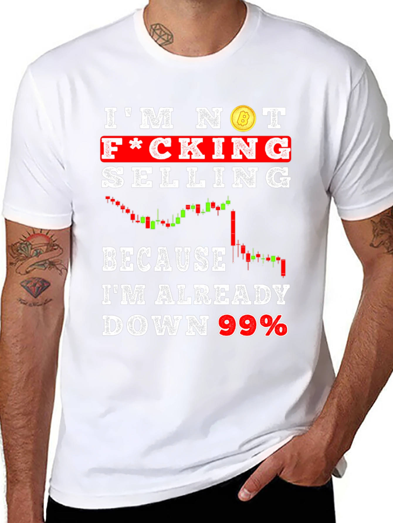 Im Not F*cking Selling T-Shirt Crypto Bitcoin Design