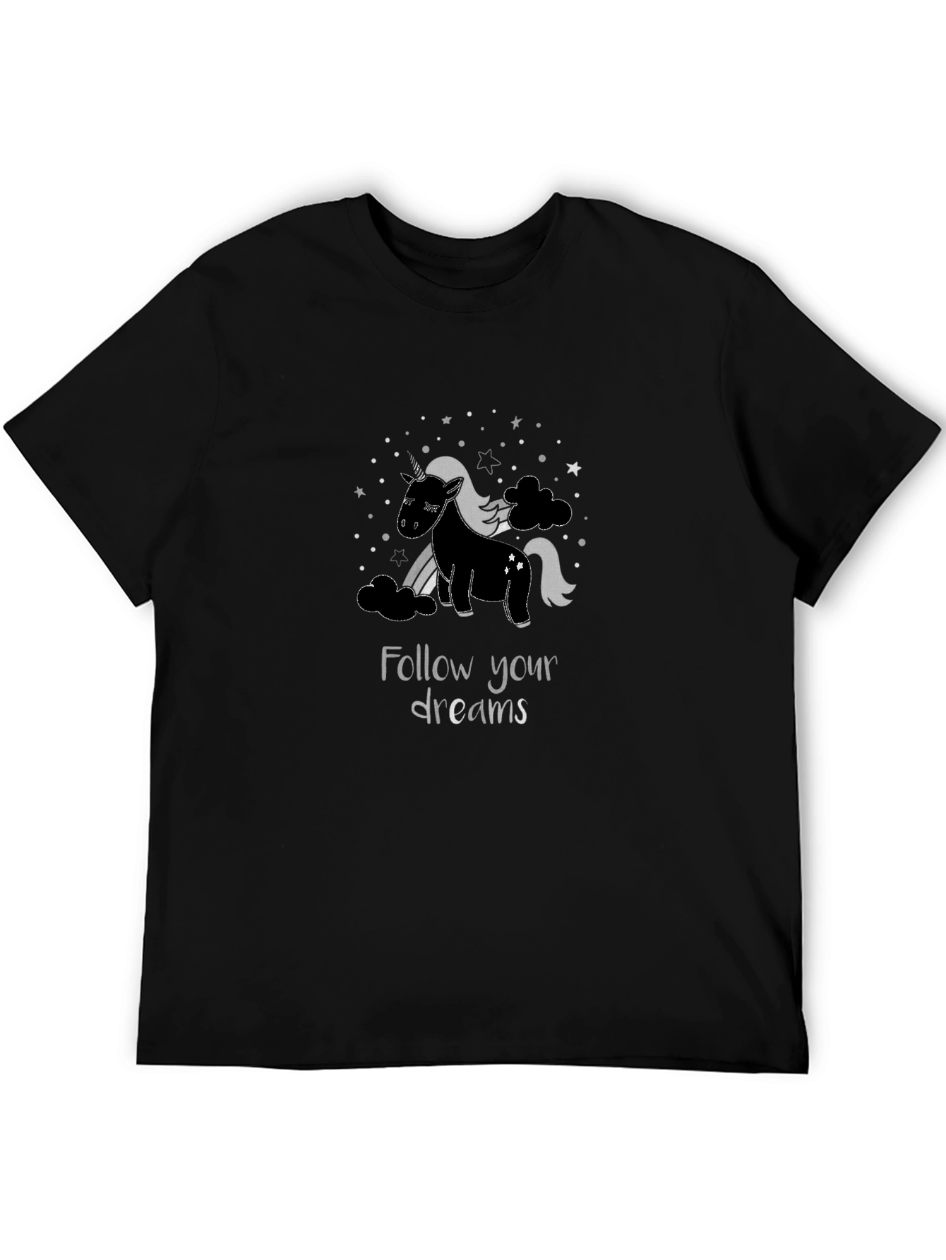 Unicorn Dreams Black T-Shirt