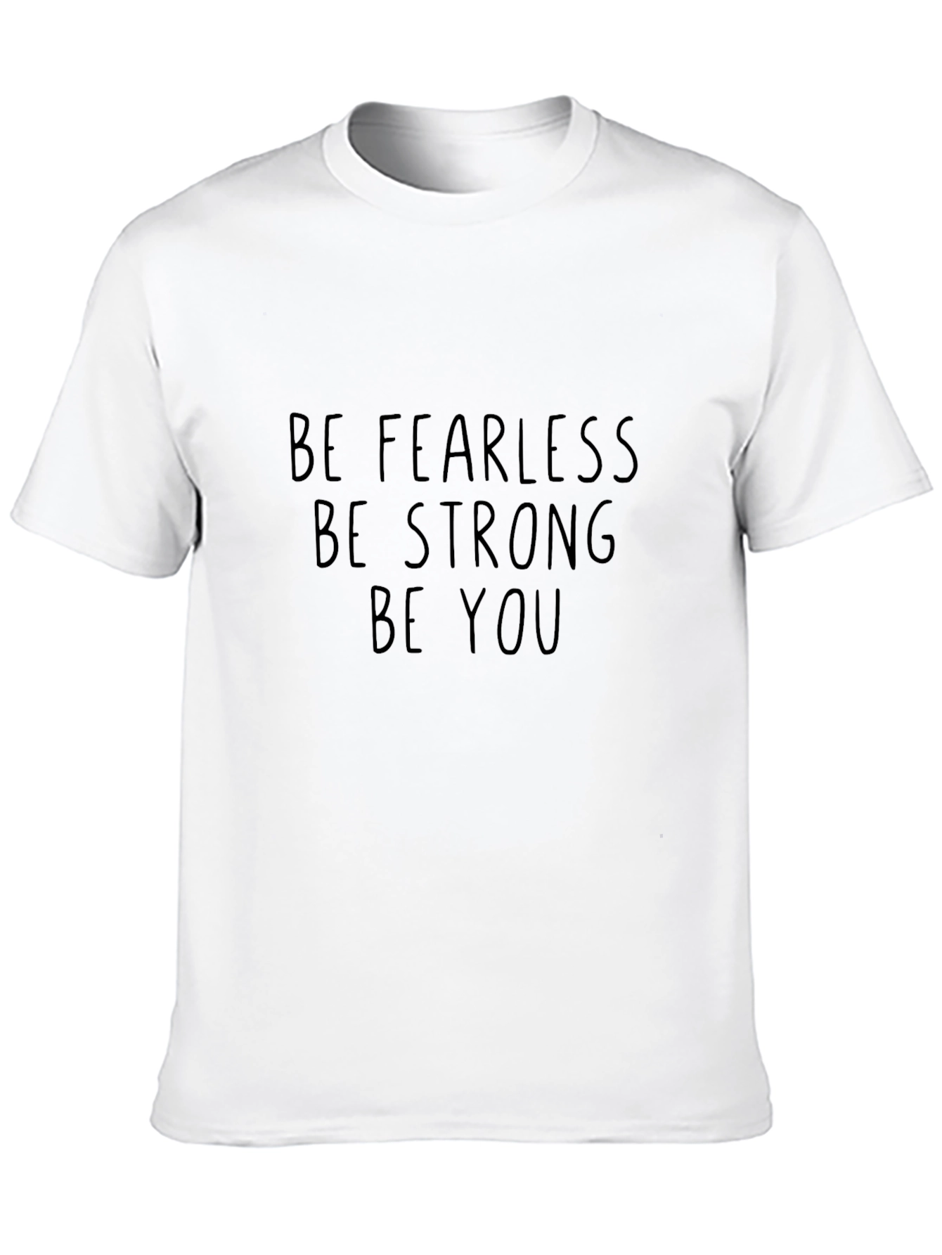 Be Fearless Graphic Tee - Black Cotton T-Shirt