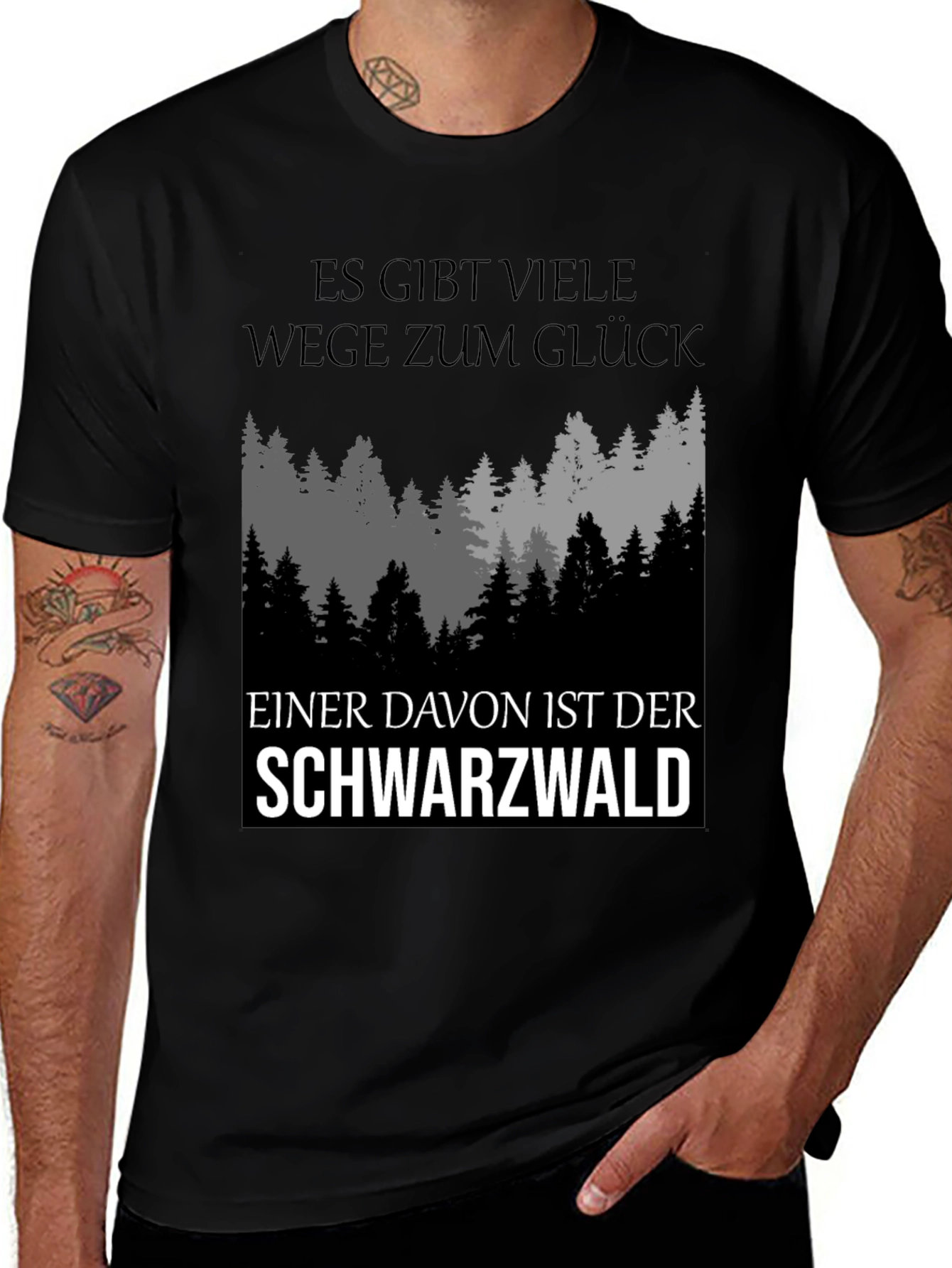 Black Forest Germany Graphic Tee Shirt