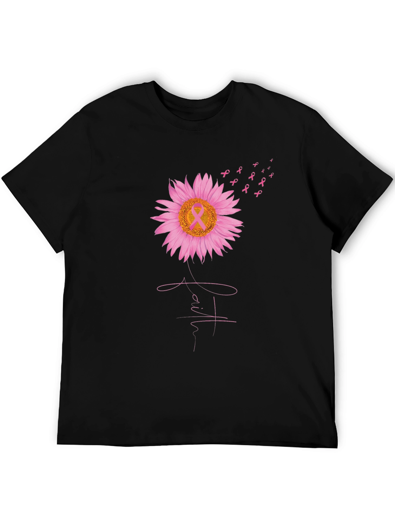 Breast Cancer Awareness Sunflower T-Shirt