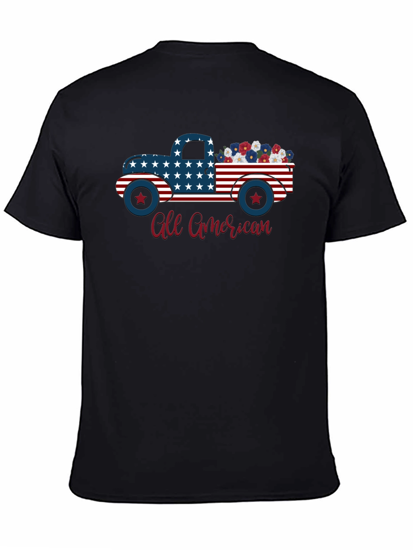All American Patriotic Truck T-Shirt