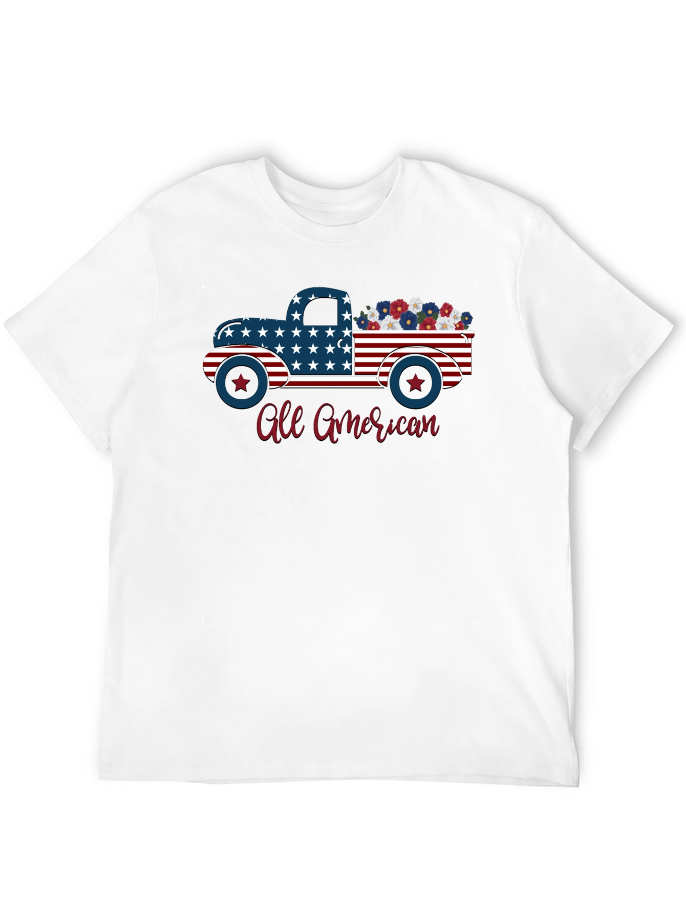 All American Patriotic Truck T-Shirt