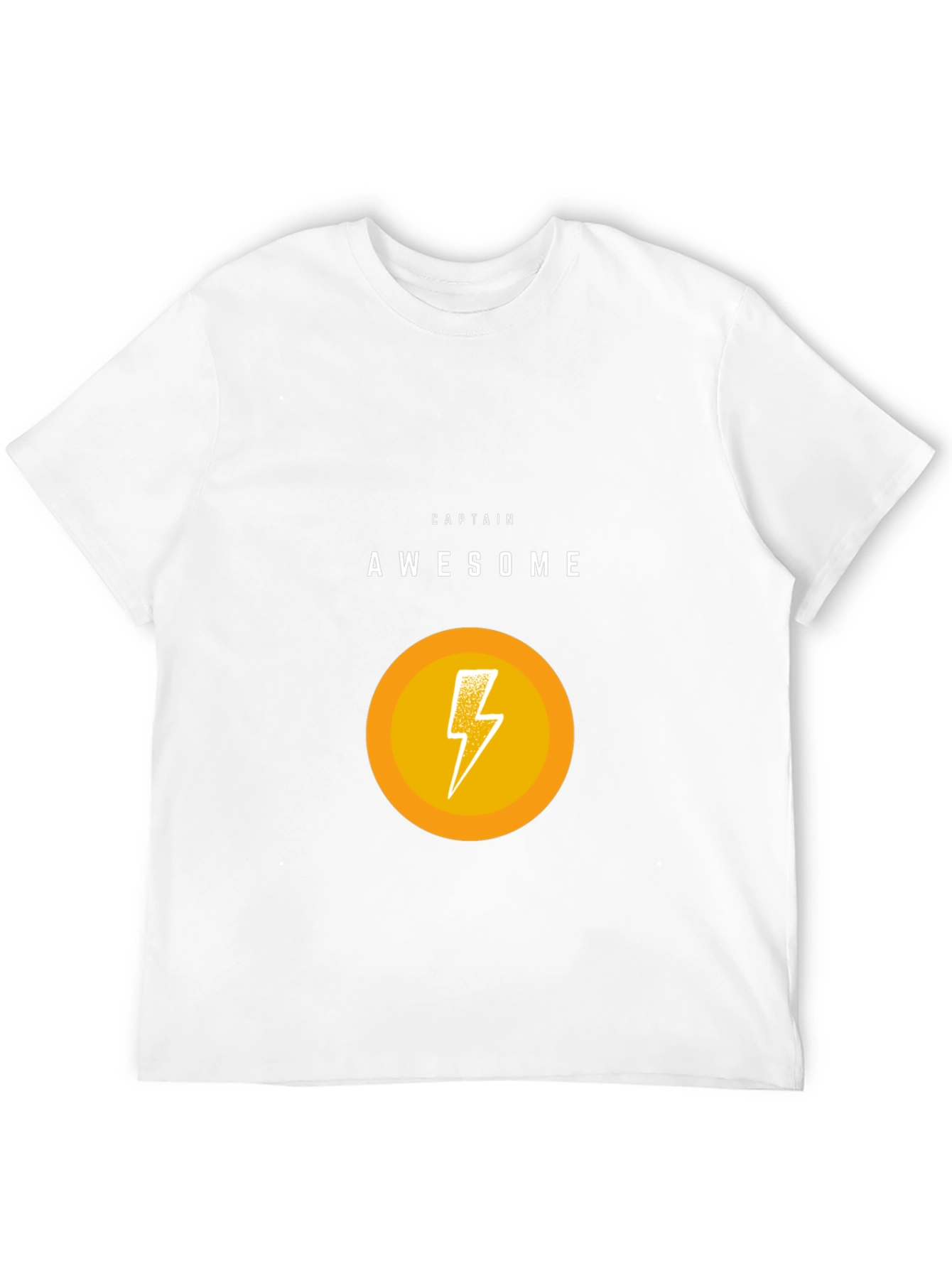 Captain Awesome Graphic T-Shirt - Black Cotton Blend