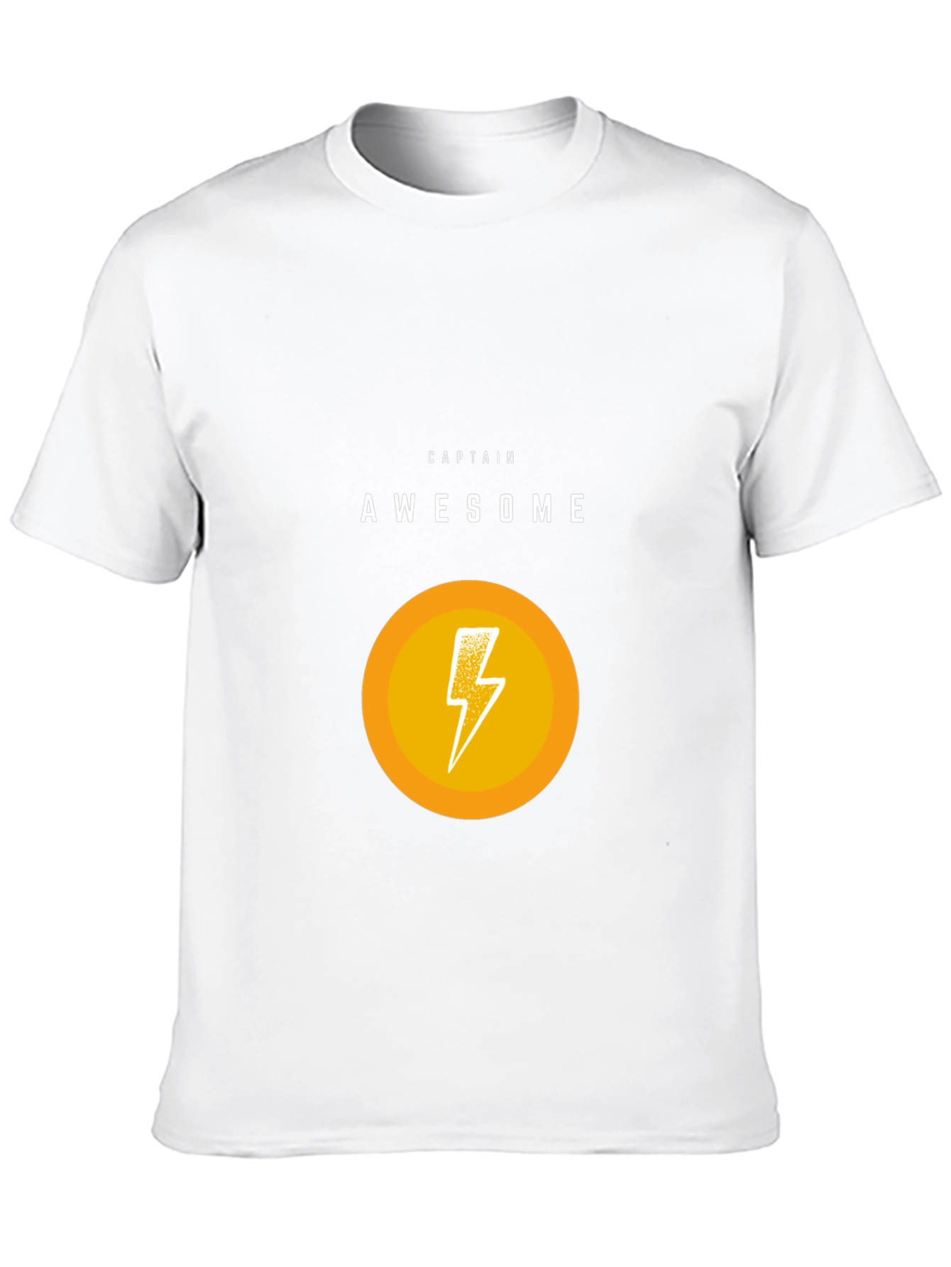 Captain Awesome Graphic T-Shirt - Black Cotton Blend