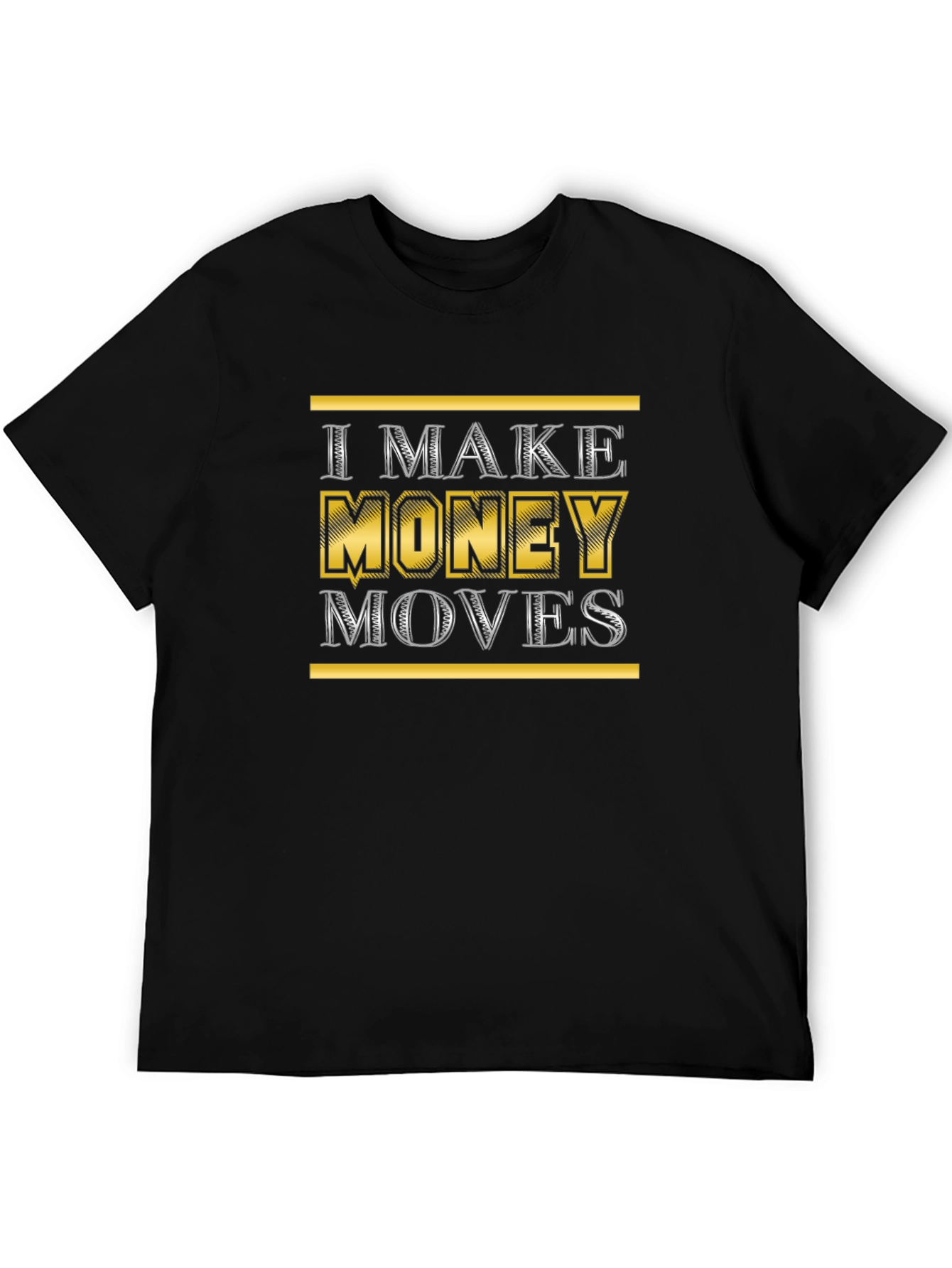 I Make Money Moves Graphic Tee - Black
