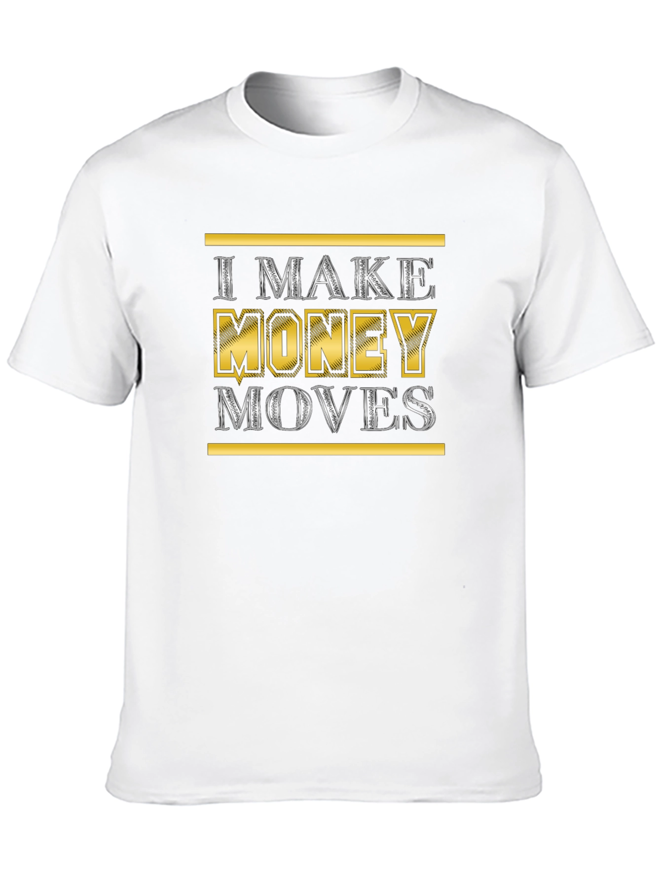 I Make Money Moves Graphic Tee - Black