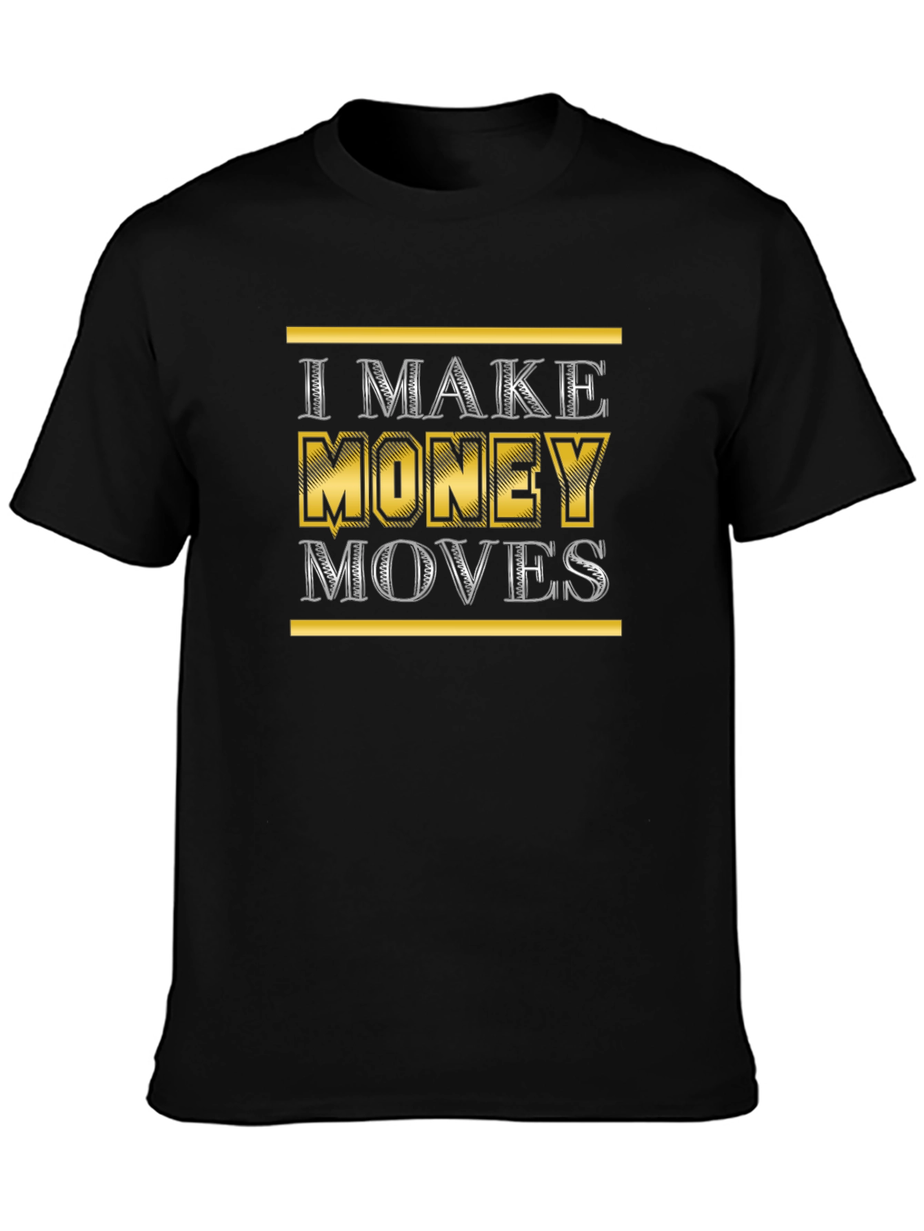 I Make Money Moves Graphic Tee - Black