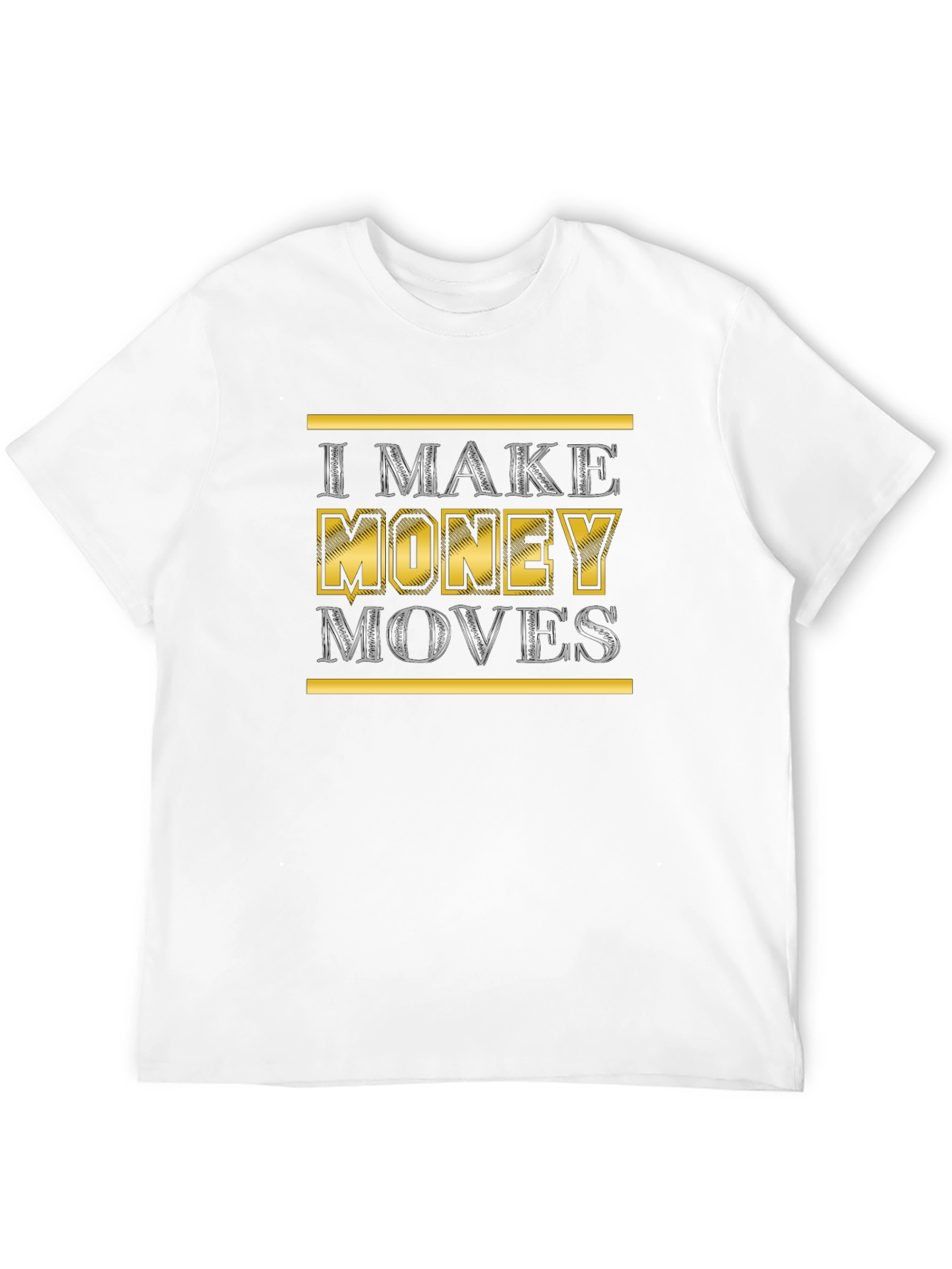 I Make Money Moves Graphic Tee - Black