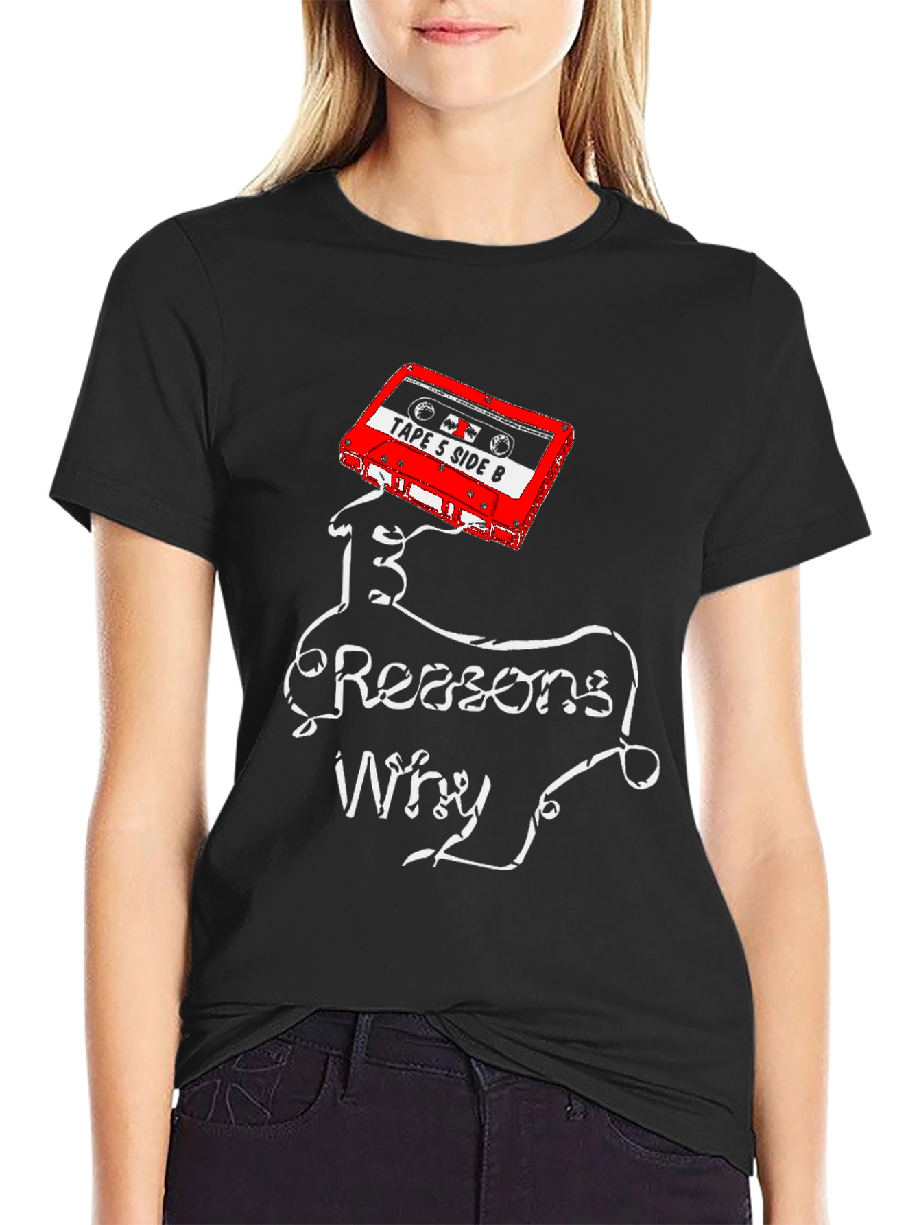 13 Reasons Why Cassette Tape Graphic T-Shirt