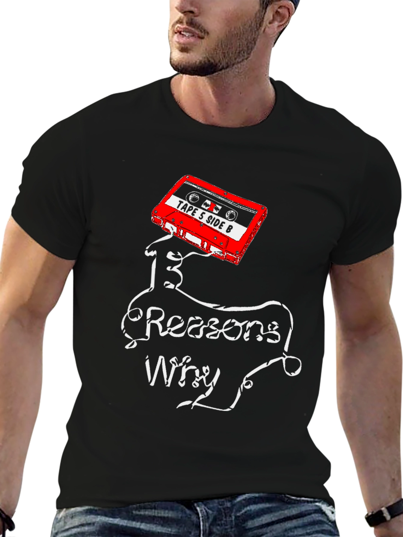 13 Reasons Why Cassette Tape Graphic T-Shirt