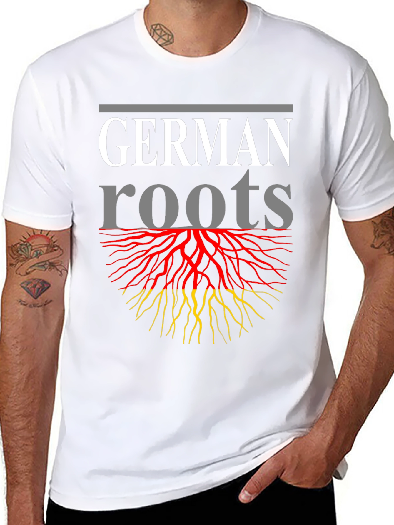 German Roots Graphic T-Shirt - Black