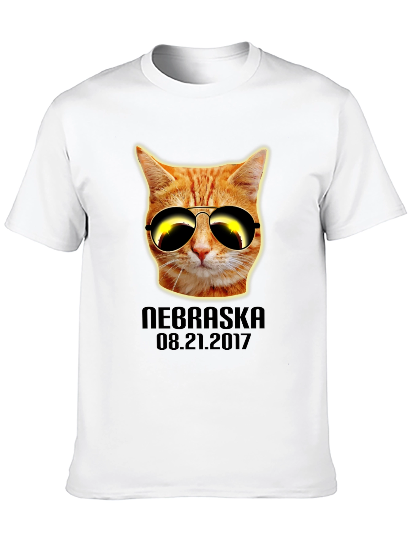 Cool Cat Eclipse T-Shirt - Nebraska 2017