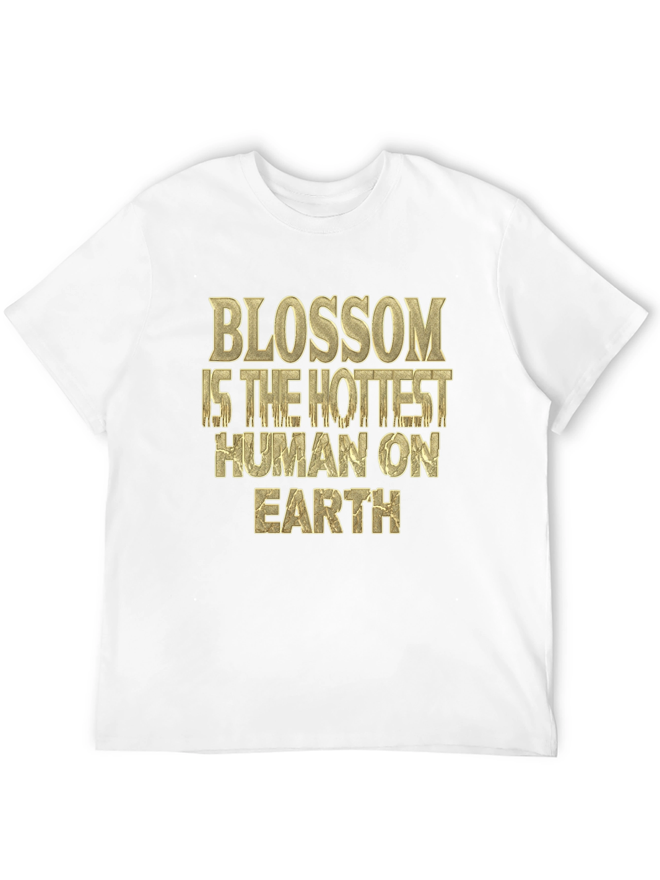 Blossom Hottest Human T-Shirt - Black Graphic Tee