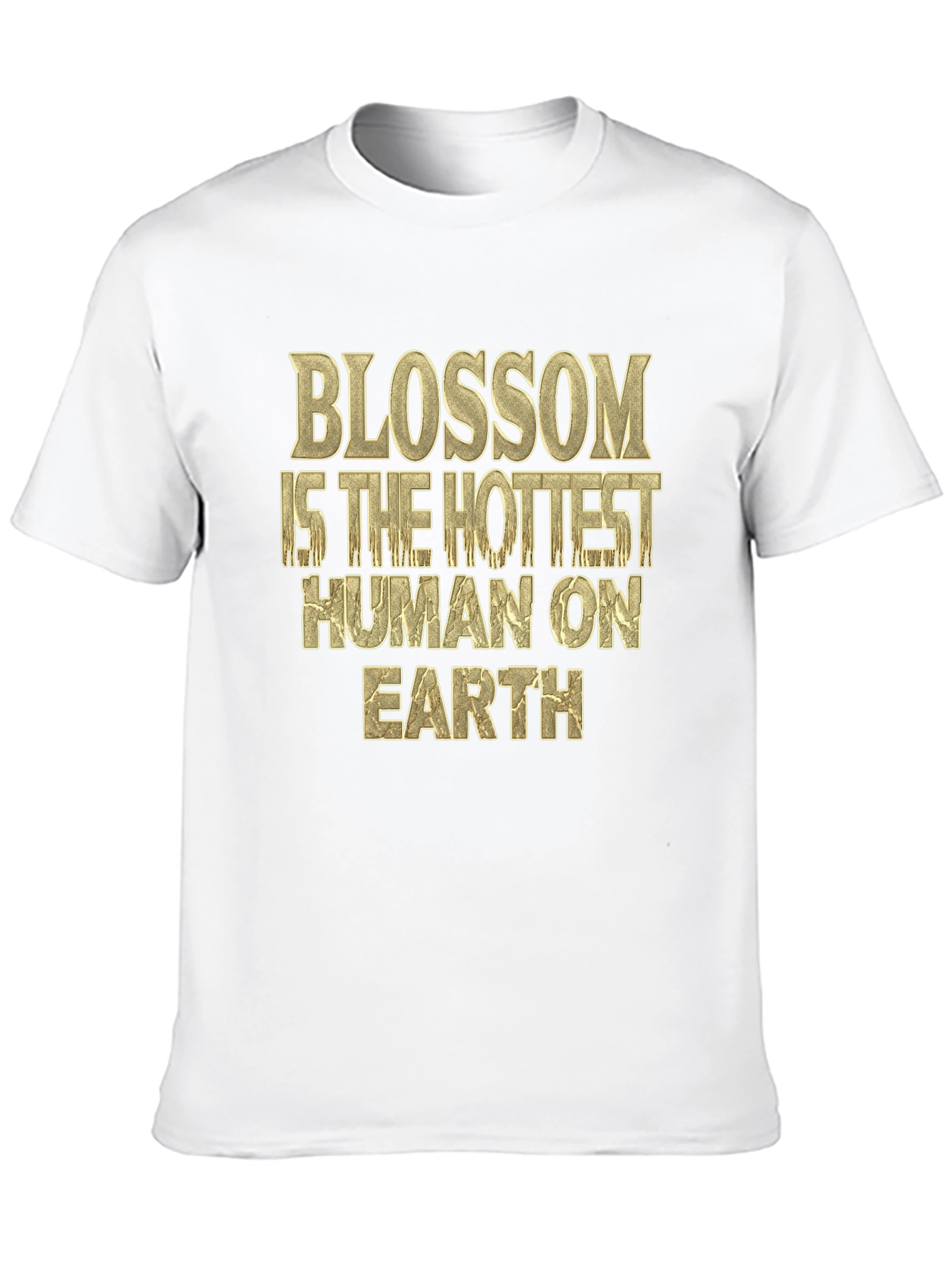 Blossom Hottest Human T-Shirt - Black Graphic Tee