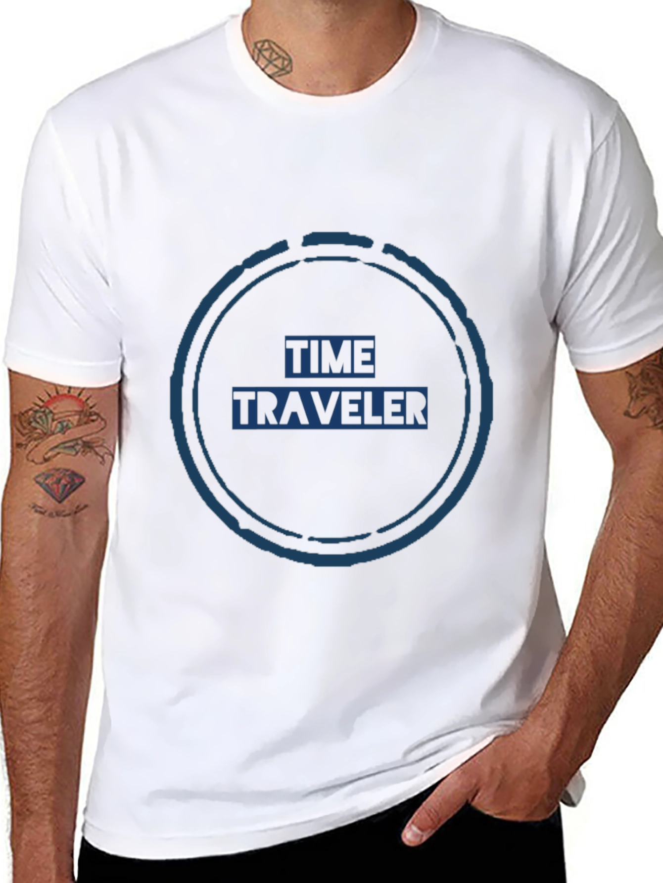 Time Traveler Graphic T-Shirt - Cool Design
