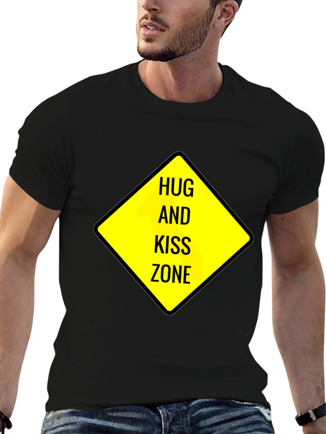 Hug and Kiss Zone Graphic T-Shirt