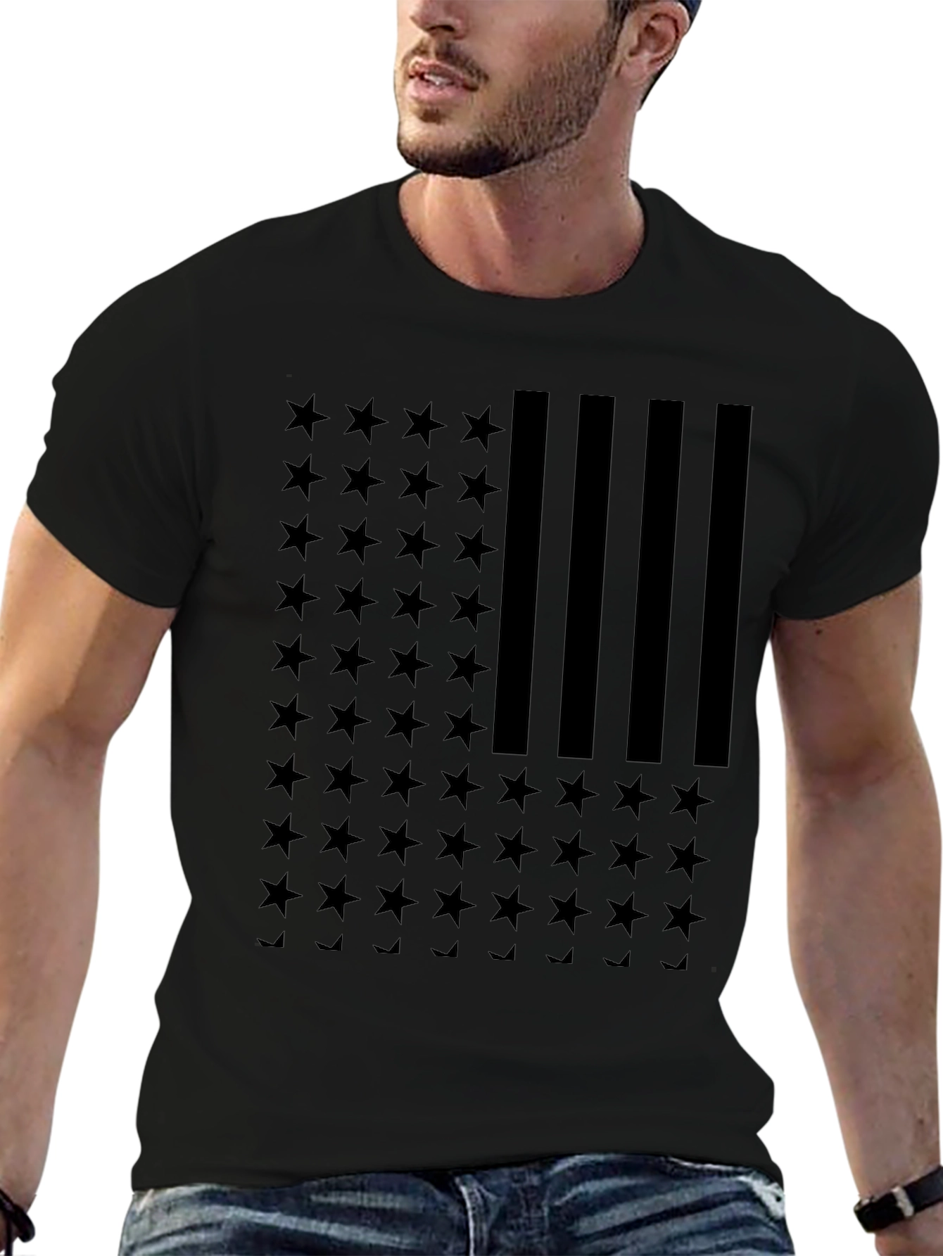 American Flag Stars & Stripes Graphic Tee