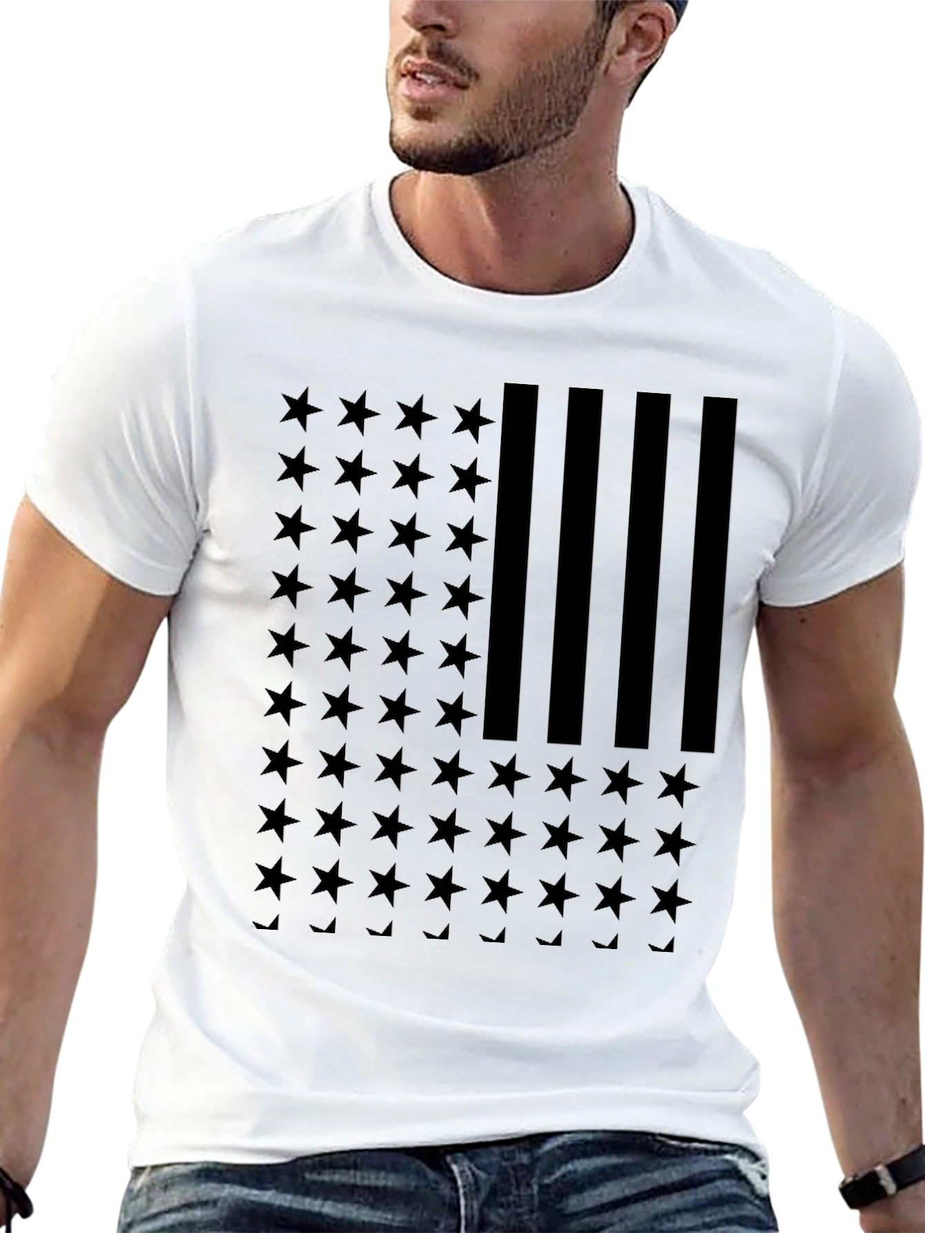American Flag Stars & Stripes Graphic Tee