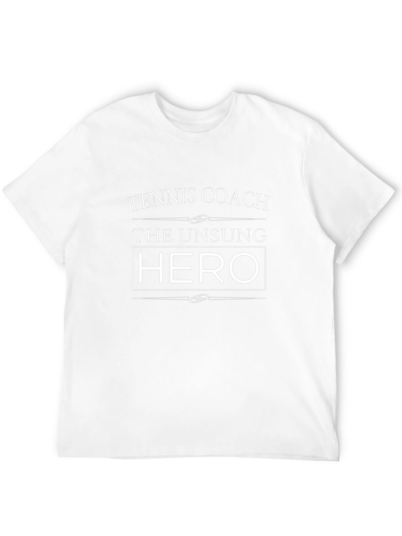 Tennis Coach Hero Graphic Tee - Black Cotton