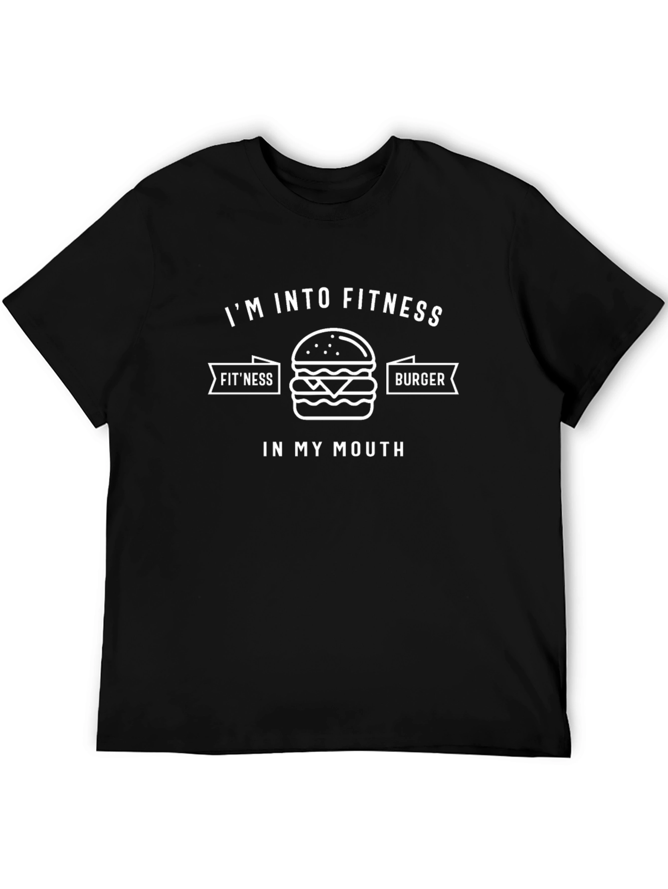 Fitness Burger T-Shirt Funny Foodie Tee