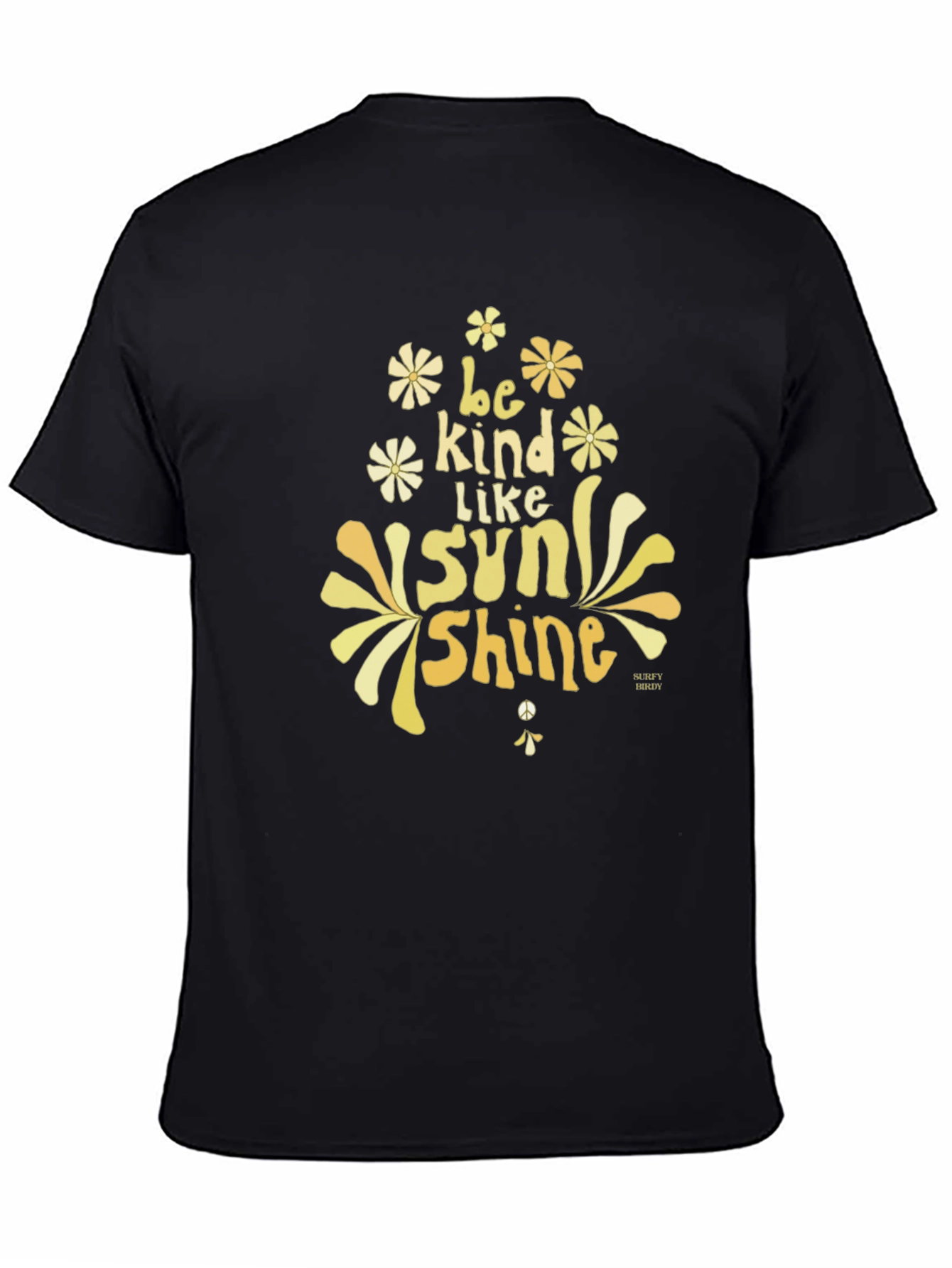 Be Kind Like Sunshine Graphic T-Shirt - Black
