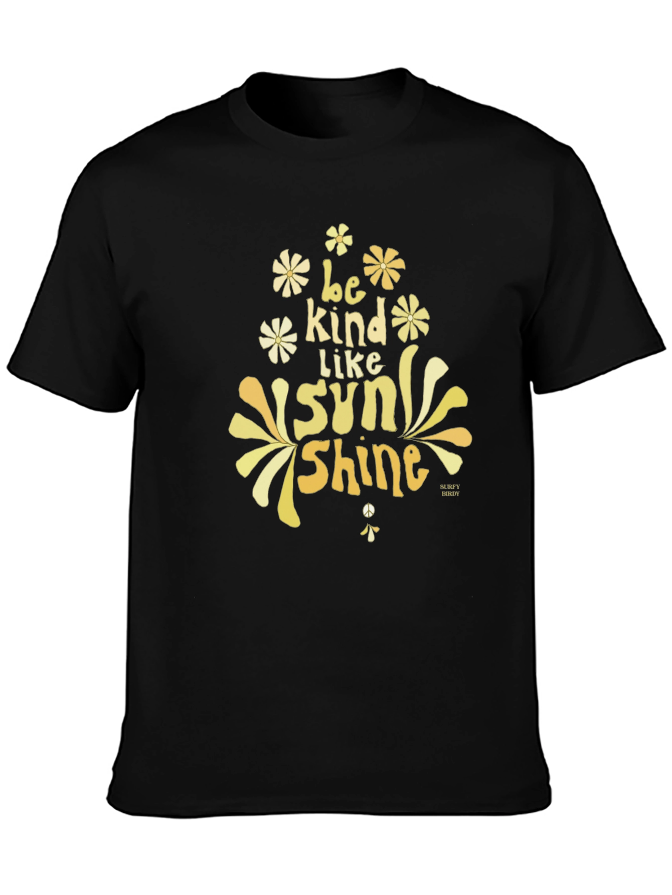 Be Kind Like Sunshine Graphic T-Shirt - Black