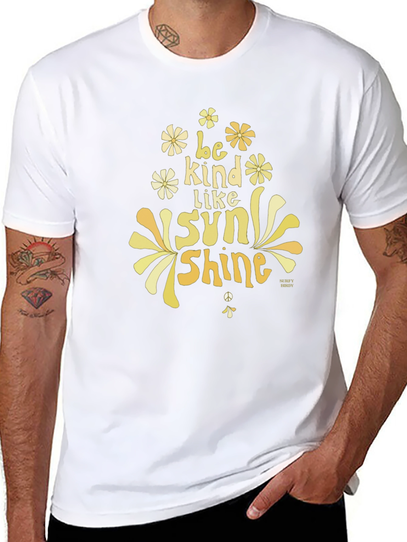 Be Kind Like Sunshine Graphic T-Shirt - Black