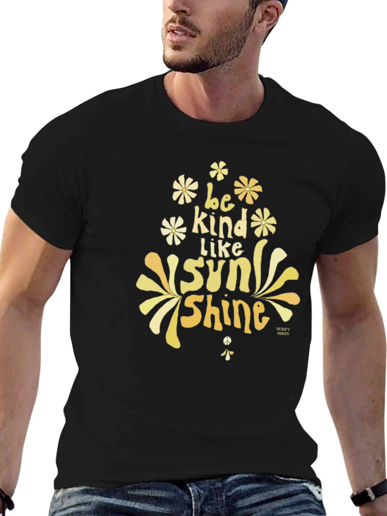 Be Kind Like Sunshine Graphic T-Shirt - Black