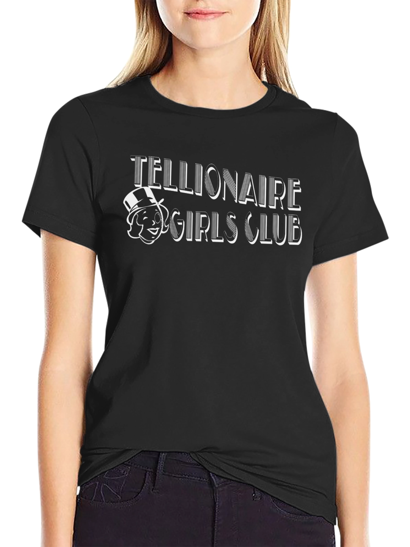 Tellionaire Girls Club Black T-Shirt