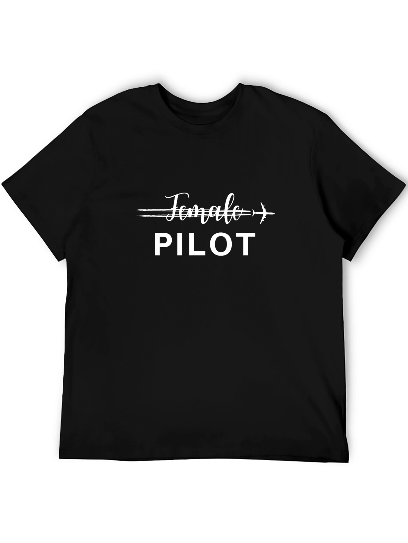 Female Pilot Graphic Tee - Aviation Inspired Shirt