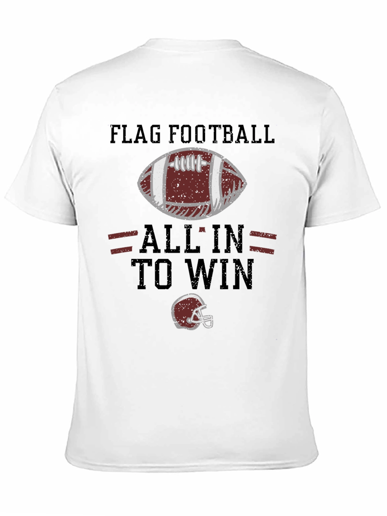 Flag Football All In To Win Graphic T-Shirt